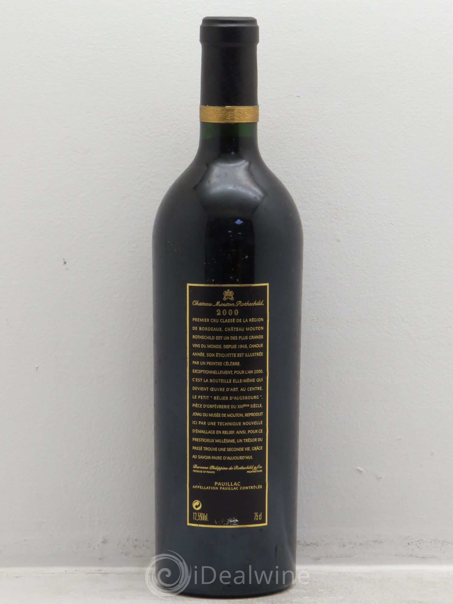 Château Mouton Rothschild 1er Grand Cru Classé 2000 - Lot de 1 bouteille - 1