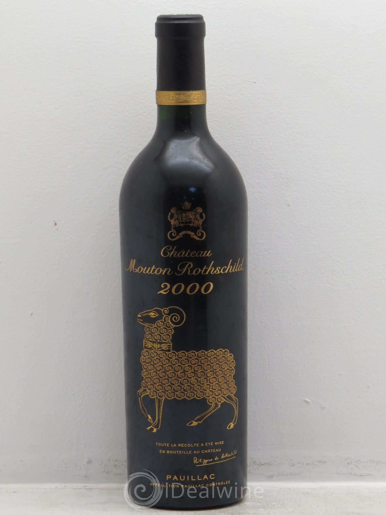Château Mouton Rothschild 1er Grand Cru Classé 2000 - Lot de 1 bouteille - 0