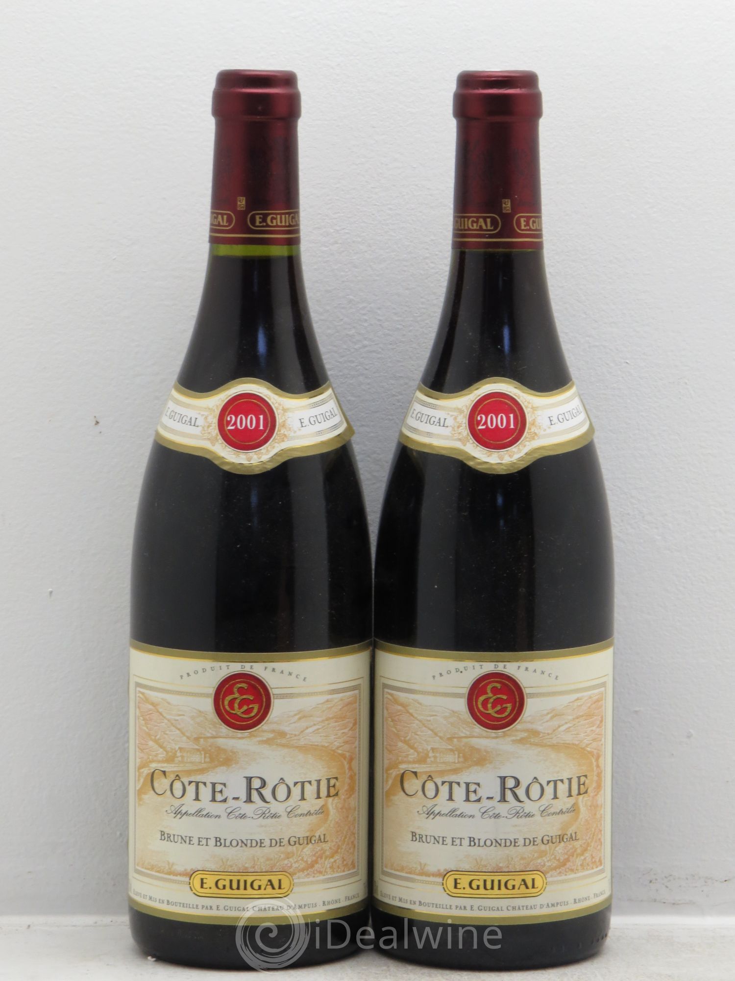 Côte-Rôtie Côtes Brune et Blonde Guigal 2001 - Lot de 2 bouteilles - 0