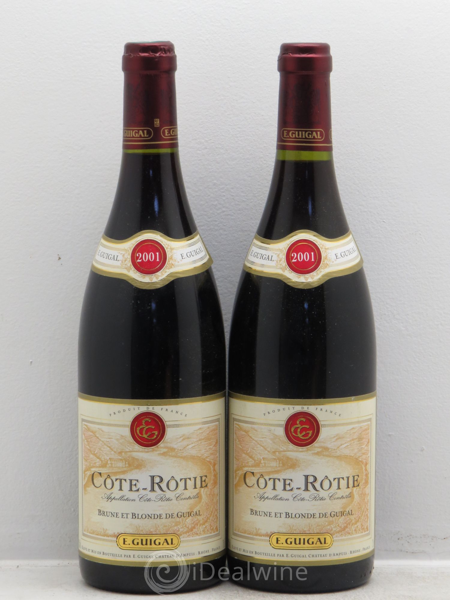Côte-Rôtie Côtes Brune et Blonde Guigal 2001 - Lot de 2 bouteilles - 0