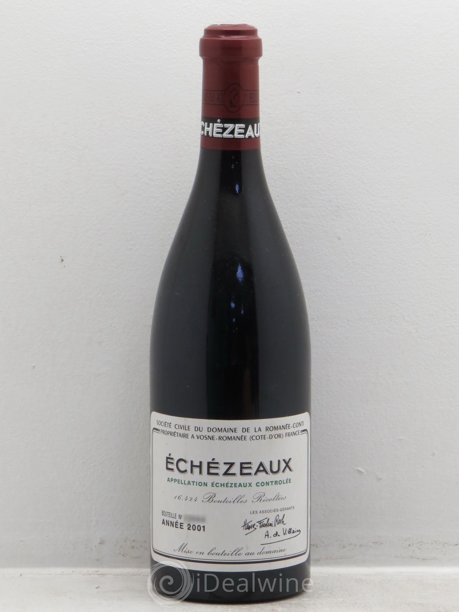 Echezeaux Grand Cru Domaine de la Romanée-Conti 2001 - Lot de 1 bouteille - 0