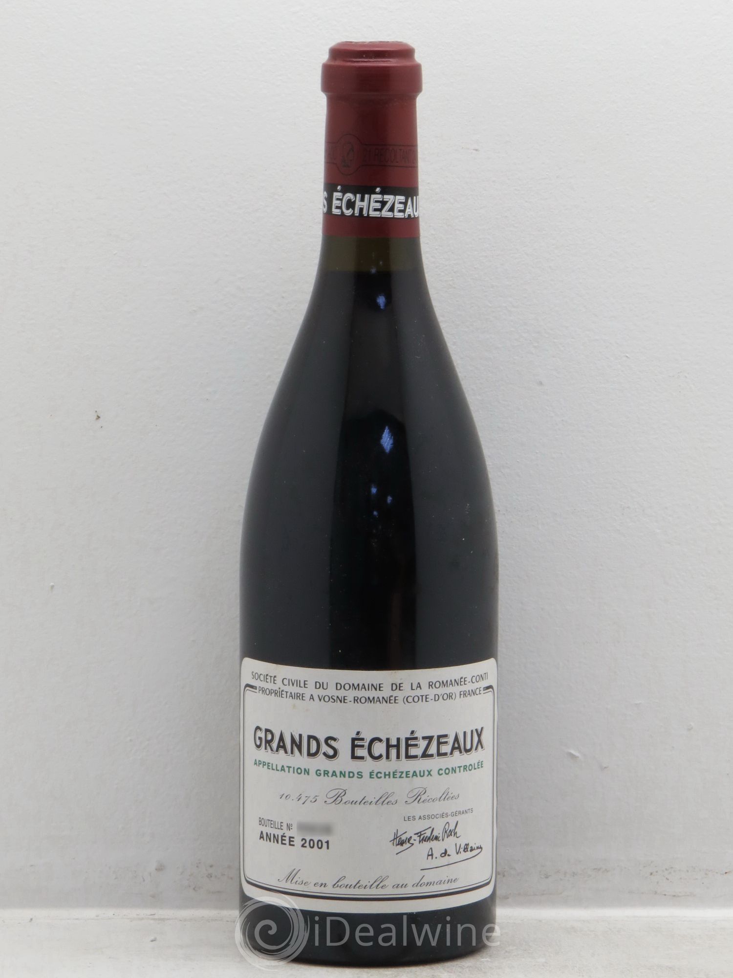 Grands-Echezeaux Grand Cru Domaine de la Romanée-Conti 2001 - Lot de 1 bouteille - 0