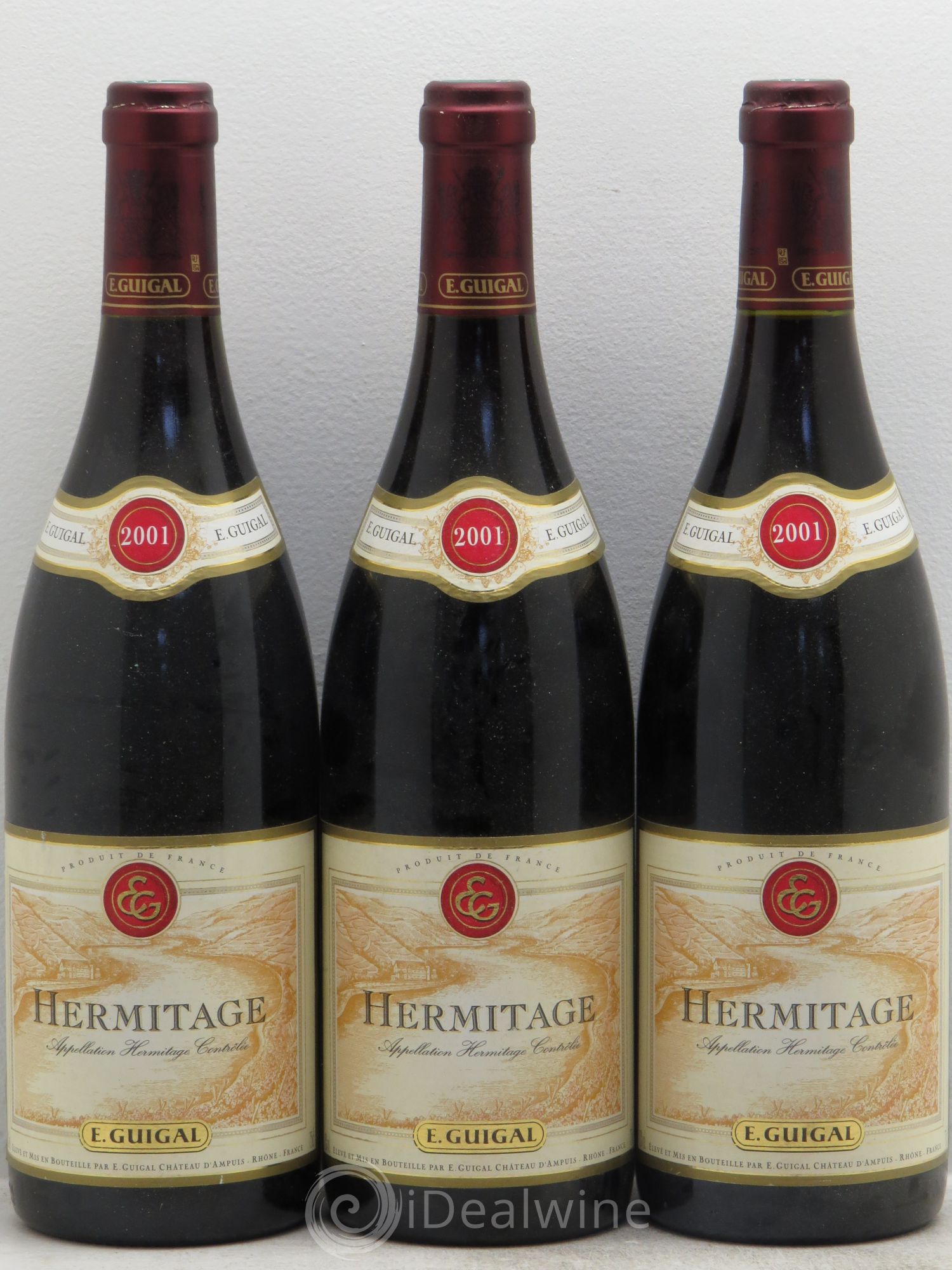 Hermitage Guigal 2001 - Lot de 3 bouteilles - 0