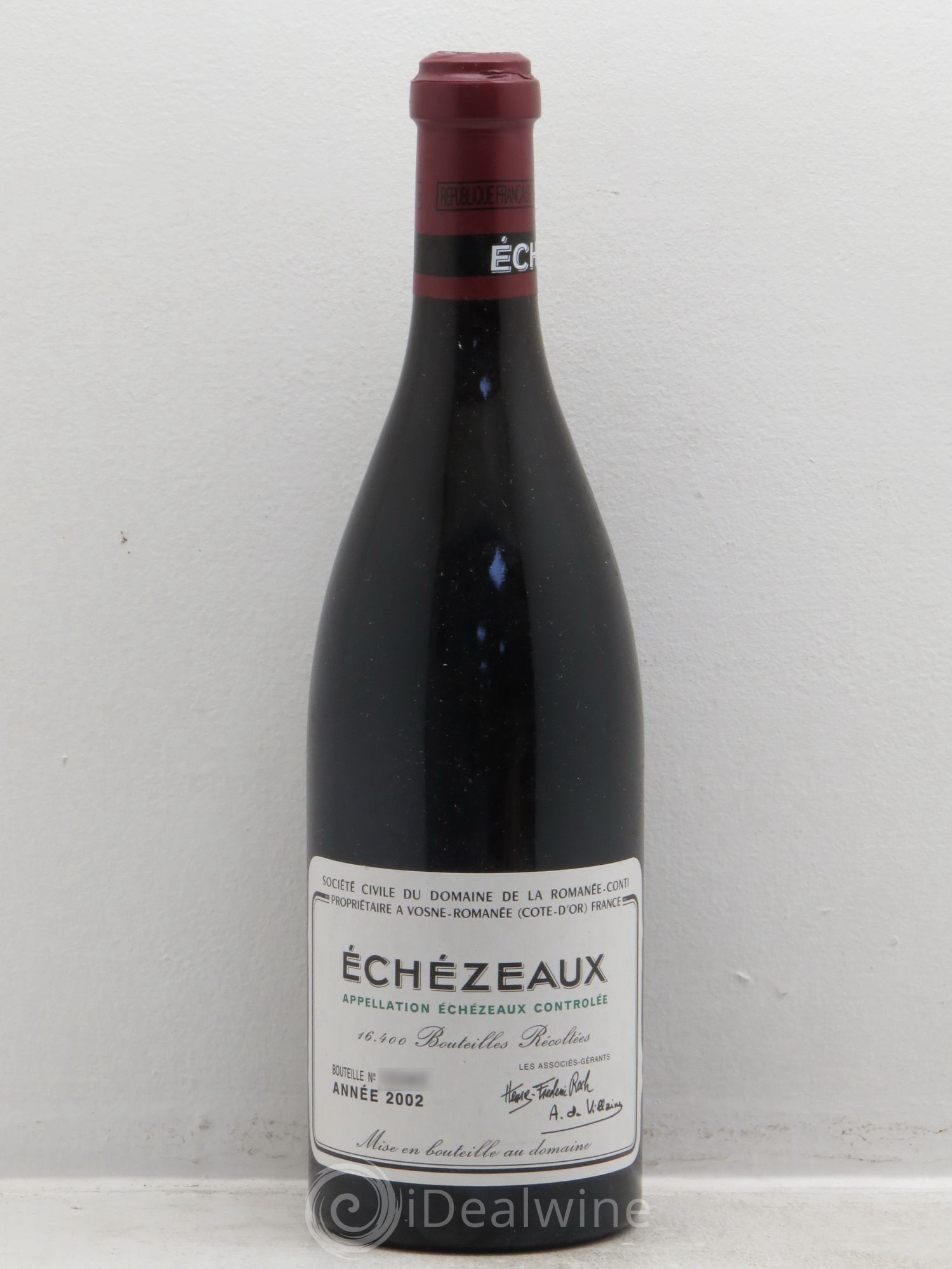 Echezeaux Grand Cru Domaine de la Romanée-Conti 2002 - Lot de 1 bouteille - 0
