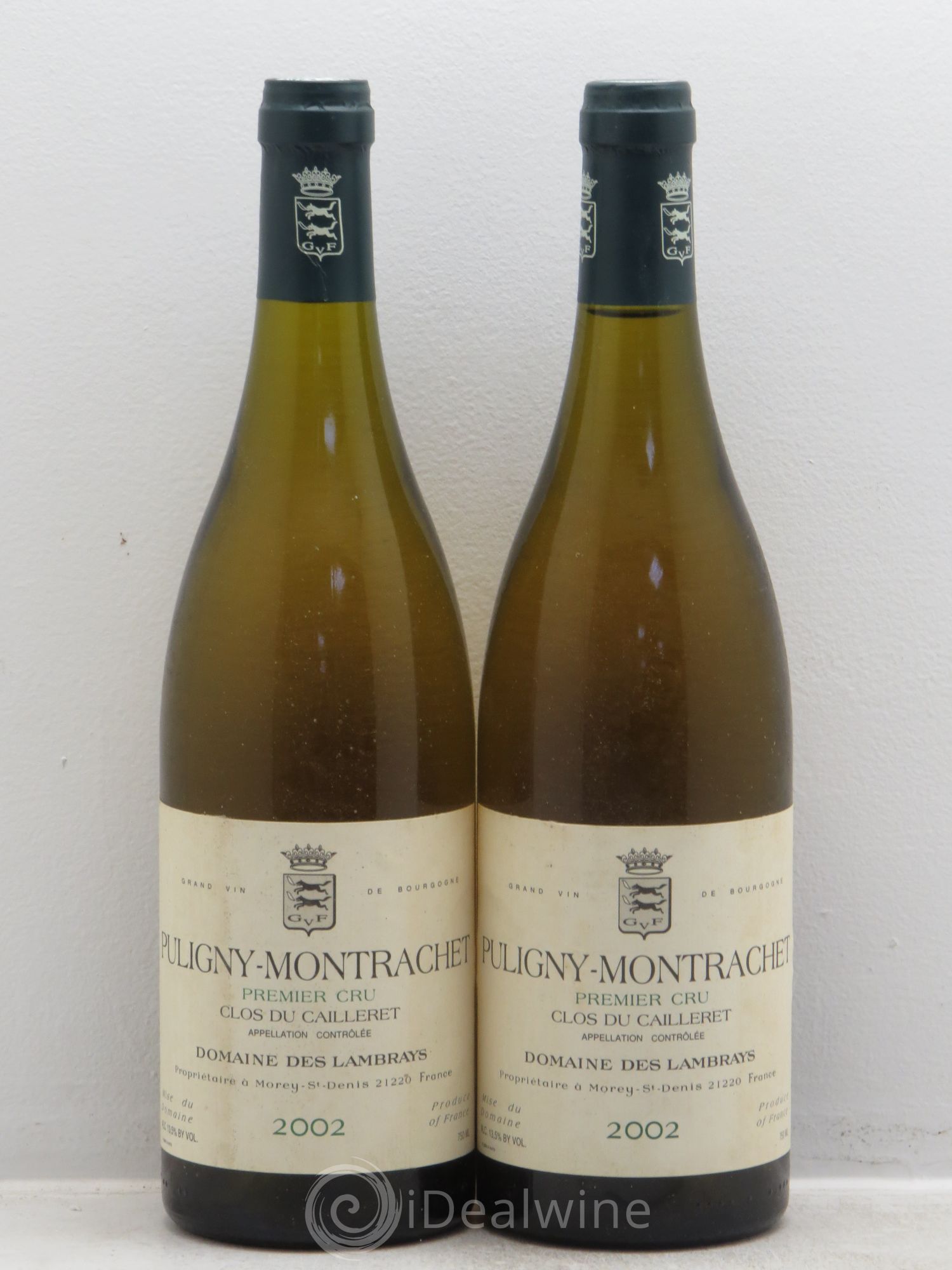 Puligny-Montrachet 1er Cru Clos du Cailleret Domaine des Lambrays 2002 - Lot de 2 bouteilles - 0
