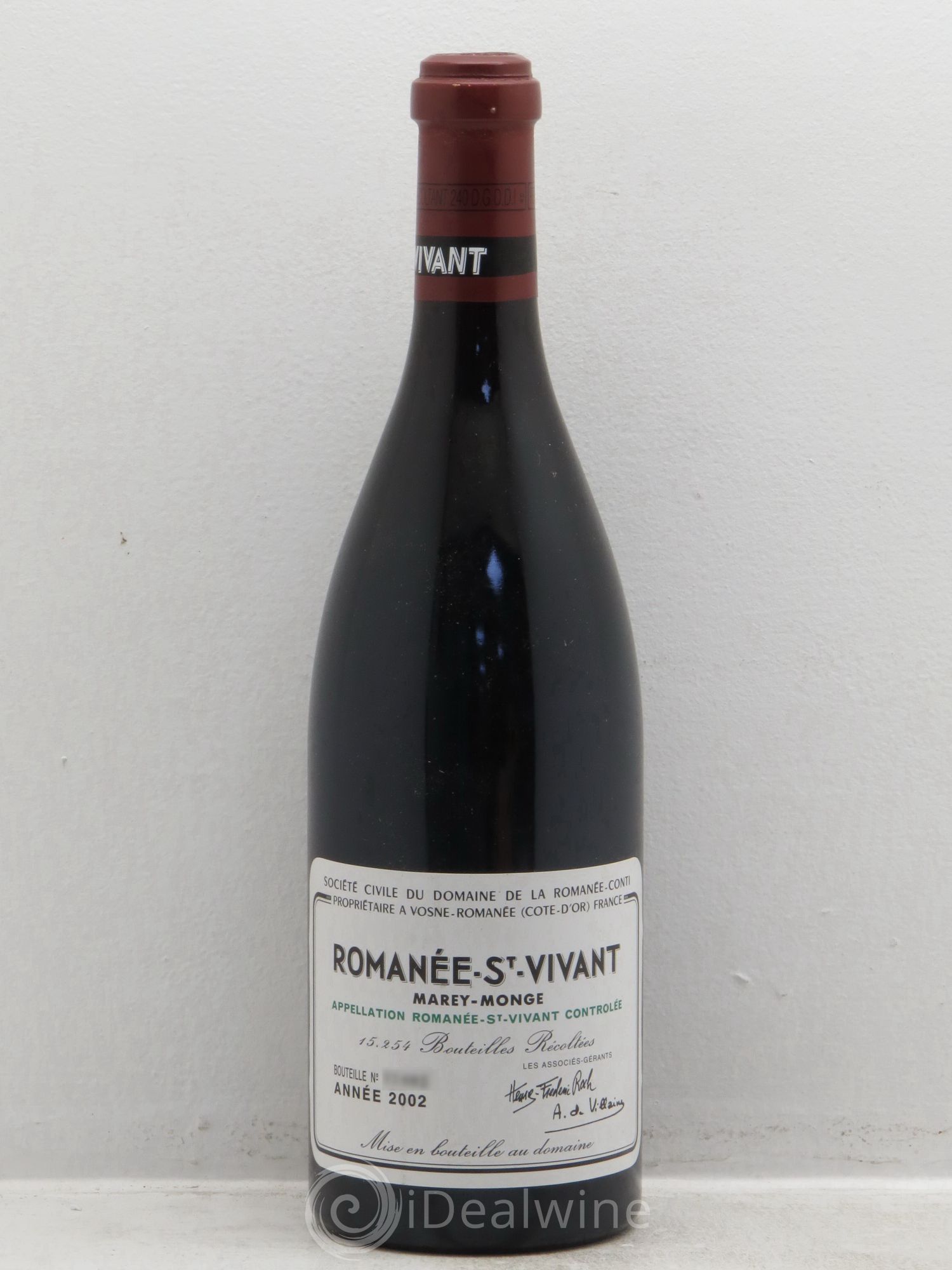 Romanée-Saint-Vivant Grand Cru Domaine de la Romanée-Conti 2002 - Lot de 1 bouteille - 0