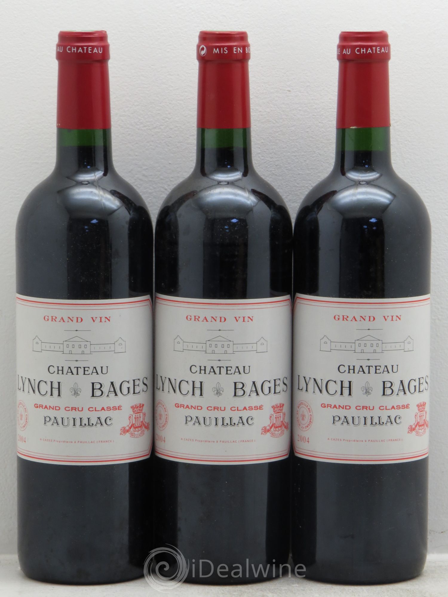 Château Lynch Bages 5ème Grand Cru Classé 2004 - Lot de 3 bouteilles - 0