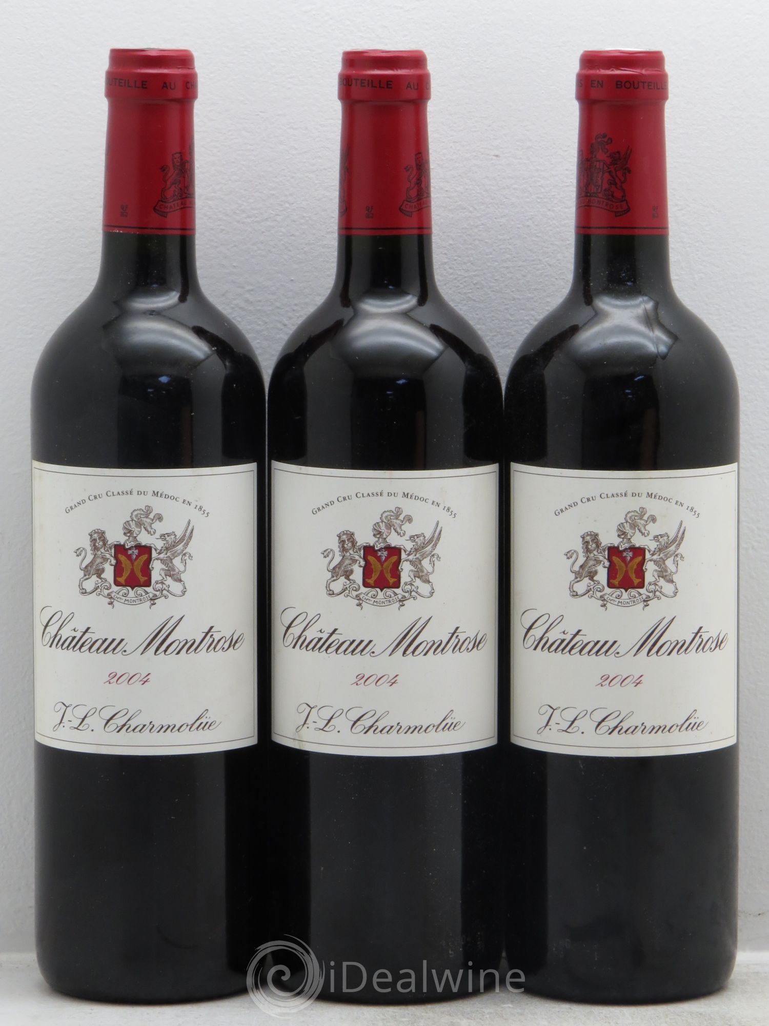 Château Montrose 2ème Grand Cru Classé 2004 - Lot de 3 bouteilles - 0