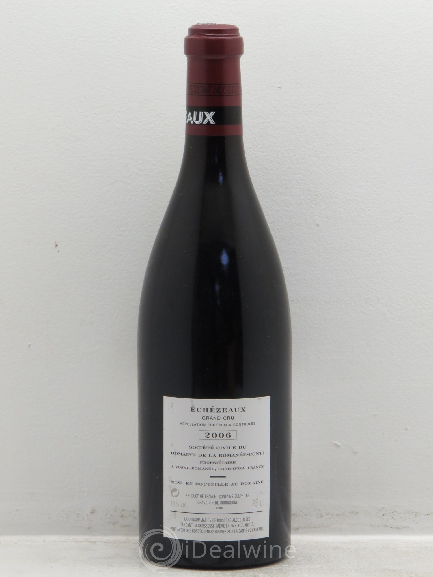 Echezeaux Grand Cru Domaine de la Romanée-Conti 2006 - Lot de 1 bouteille - 1