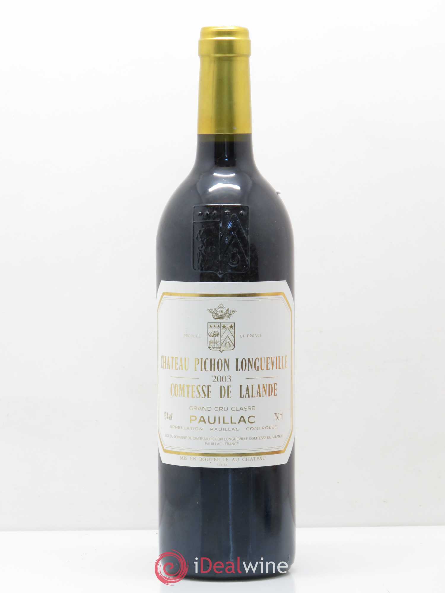 Château Pichon Longueville Comtesse de Lalande 2ème Grand Cru Classé 2003 - Lot de 1 bouteille - 0
