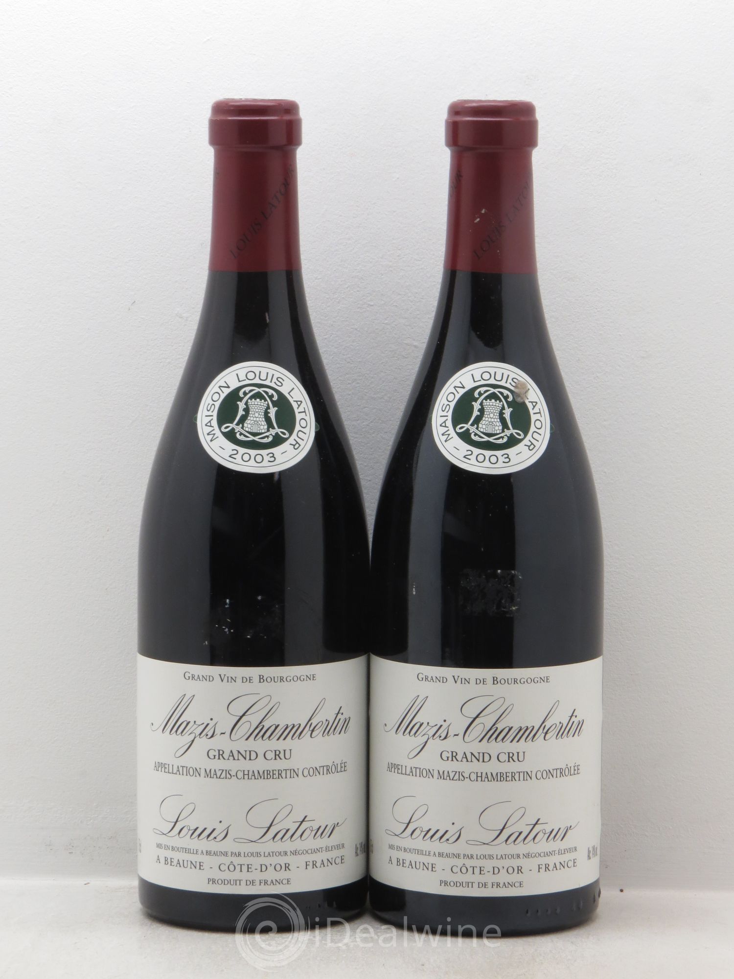 Mazis-Chambertin Grand Cru Louis Latour 2003 - Lot de 2 bouteilles - 0