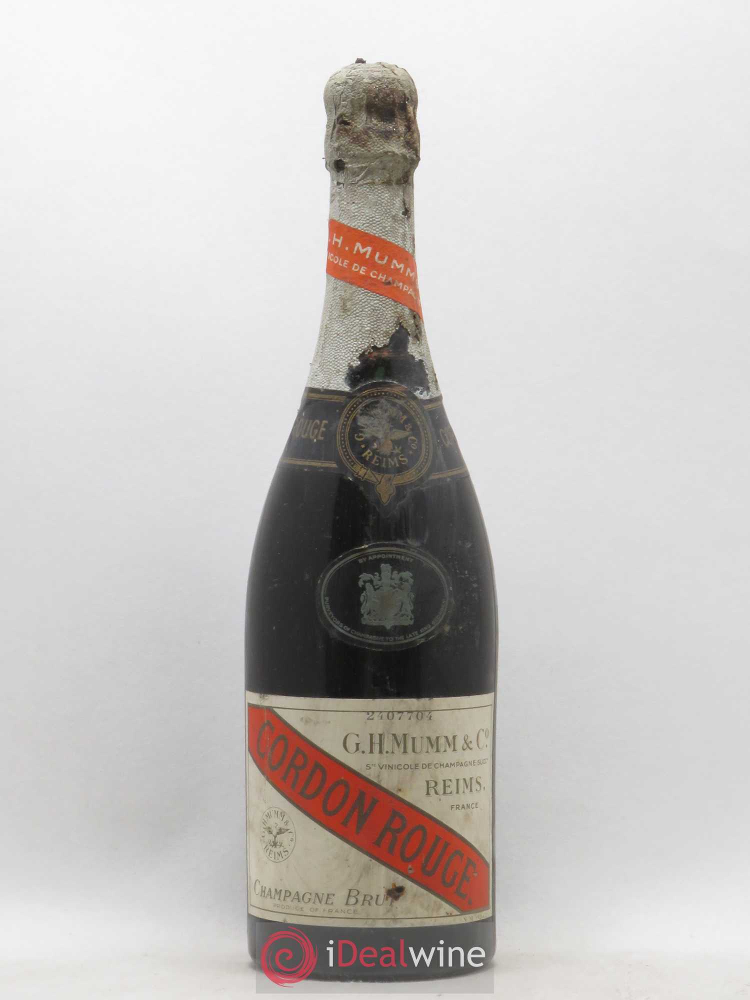 Cordon Rouge Mumm - Lot of 1 bottle - 0