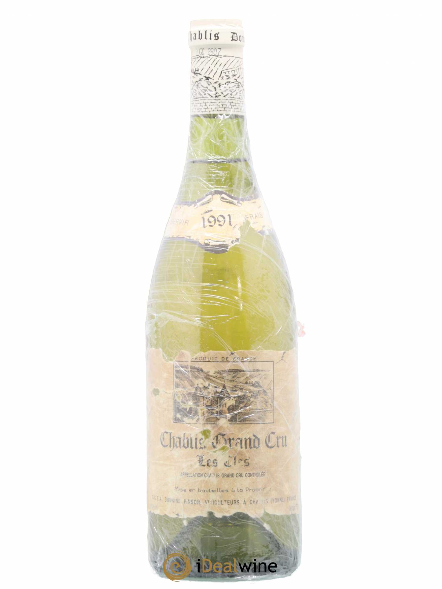Chablis Grand Cru Les Clos Pinson Frères (Domaine) 1991 - Lot de 1 bouteille - 0