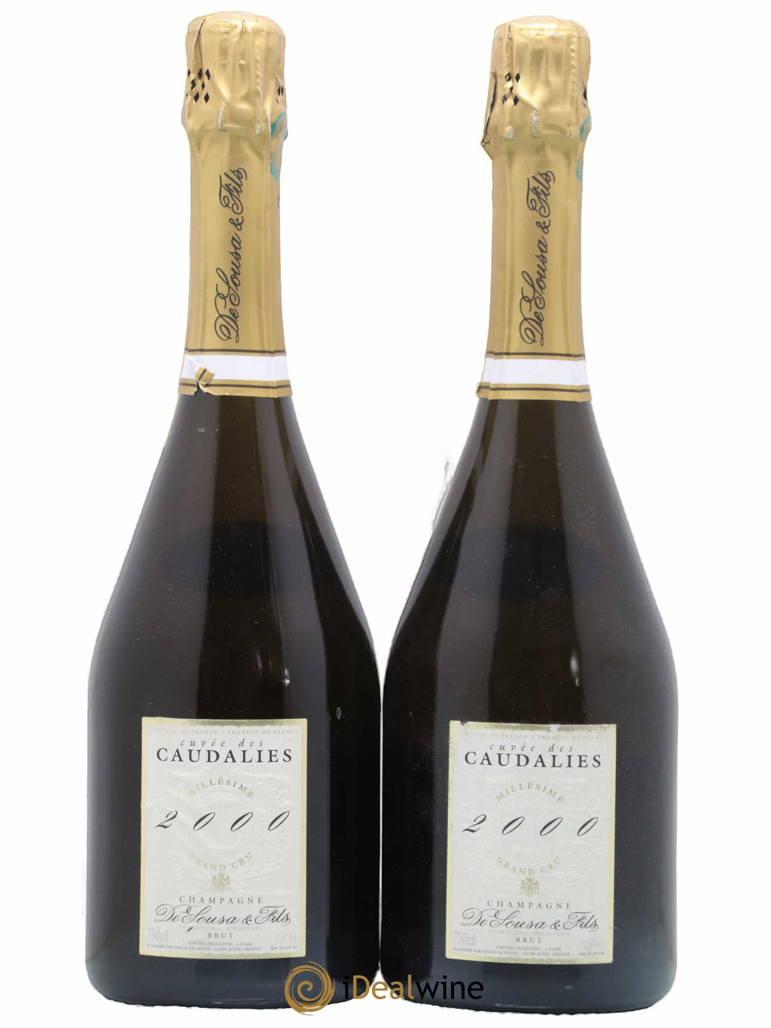 Cuvée des Caudalies Grand Cru Extra-Brut De Sousa 2000 - Lot de 2 bouteilles - 0