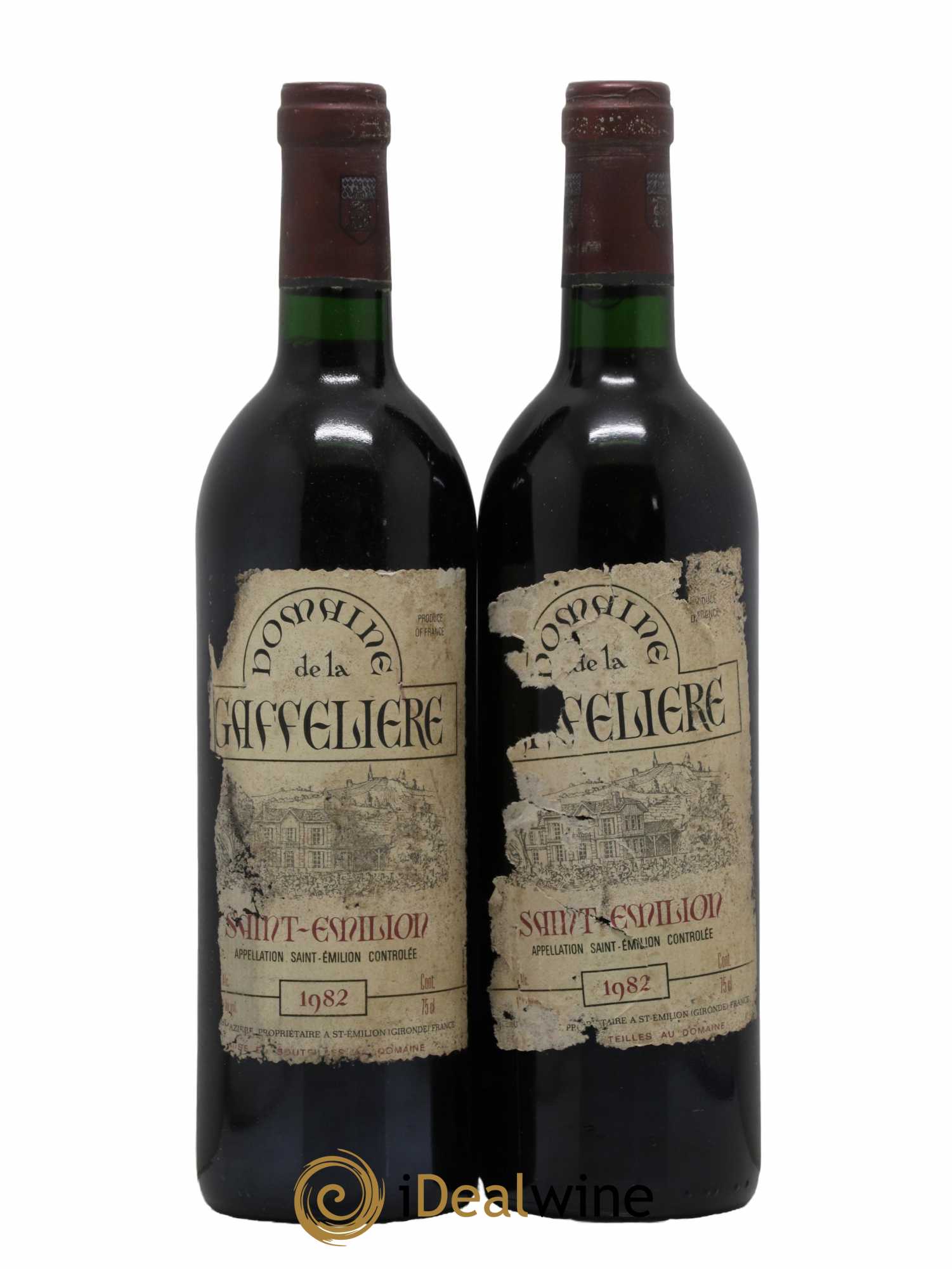 Saint-Émilion Domaine de la Gaffelière 1982 - Lot de 2 bouteilles - 0