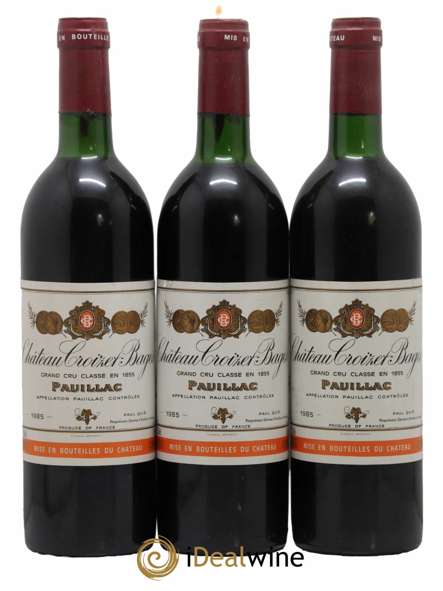 Château Croizet Bages 5ème Grand Cru Classé 1985 - Lot de 12 bouteilles - 2