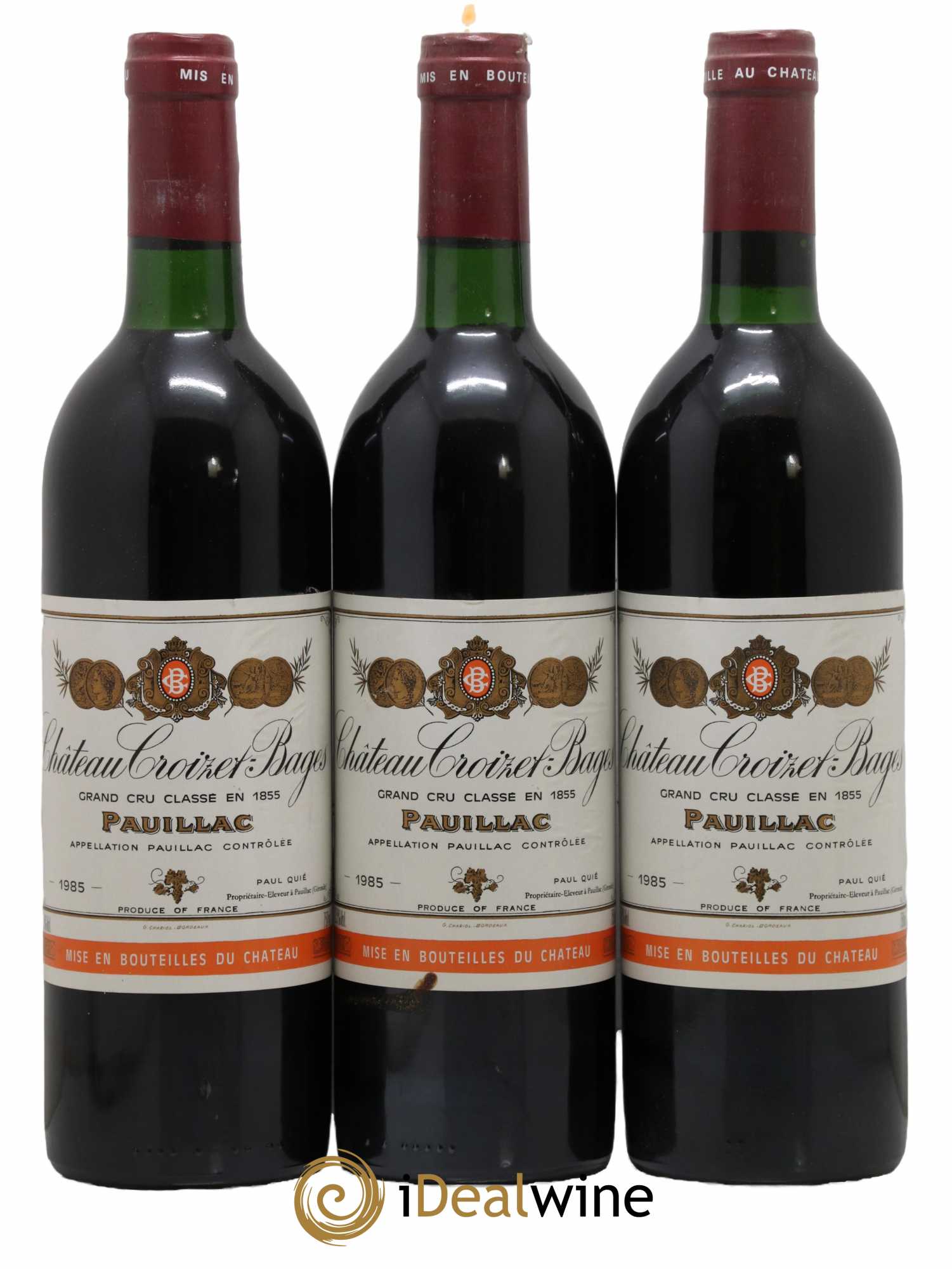Château Croizet Bages 5ème Grand Cru Classé 1985 - Lot de 12 bouteilles - 3