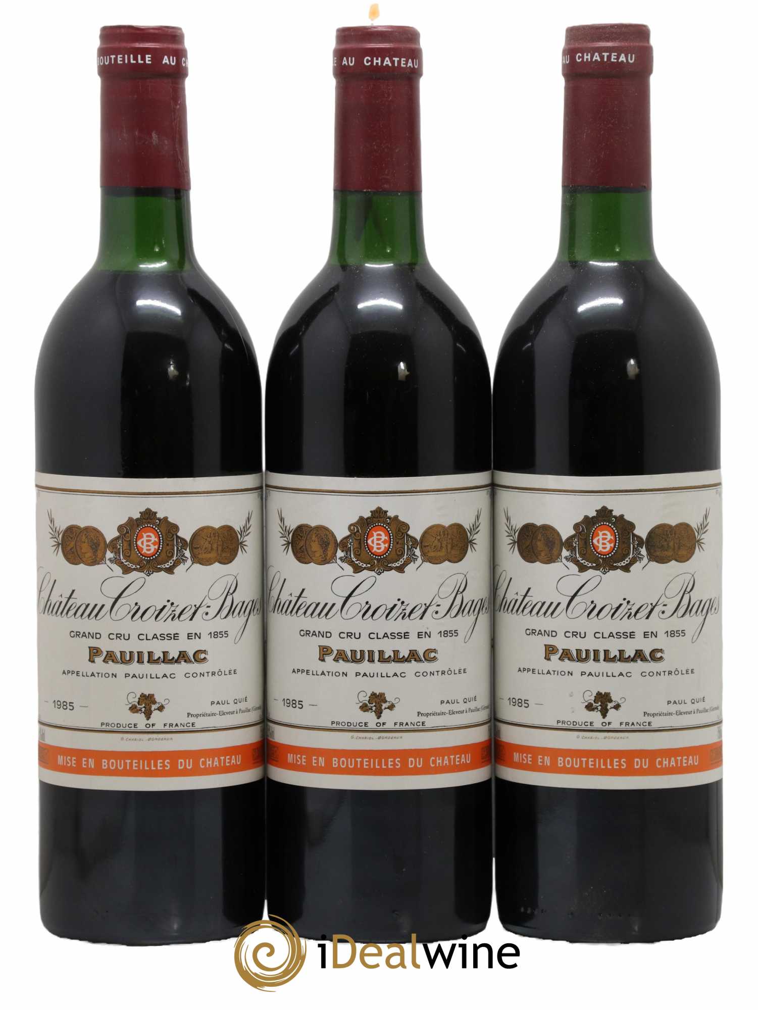 Château Croizet Bages 5ème Grand Cru Classé 1985 - Lot de 12 bouteilles - 4
