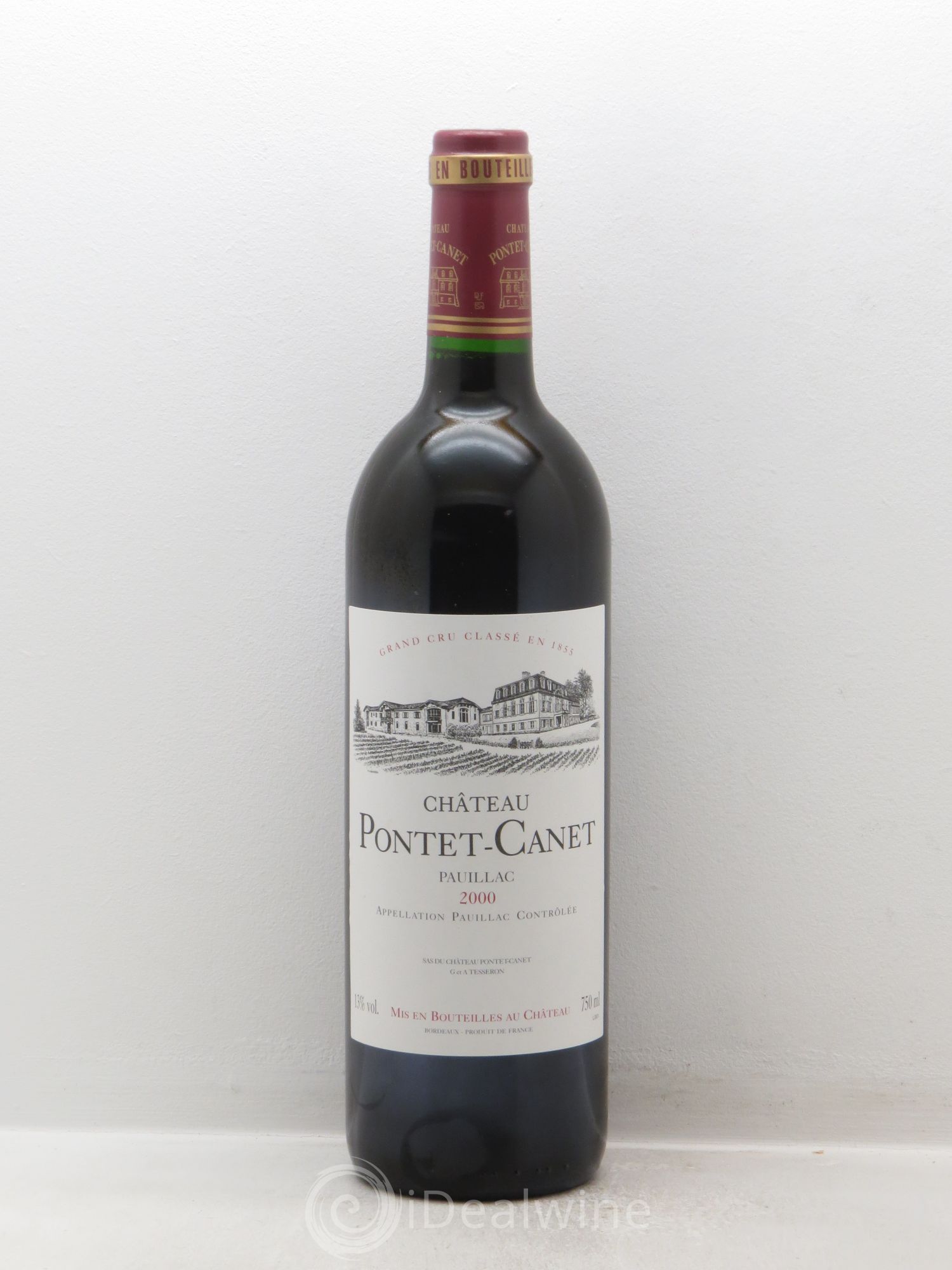 Château Pontet Canet 5ème Grand Cru Classé 2000 - Lot de 12 bouteilles - 0