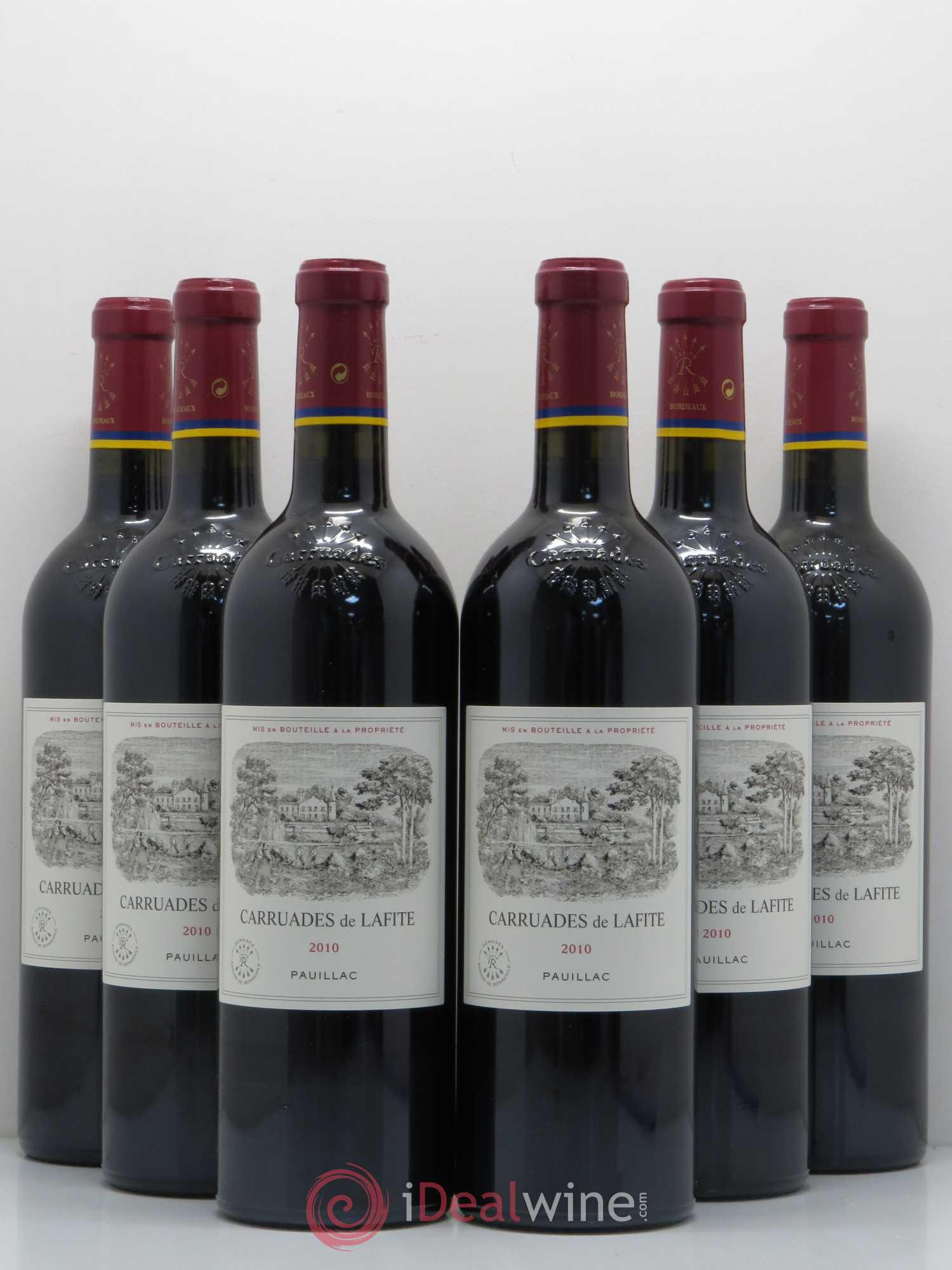 Carruades de Lafite Rothschild Second Vin 2010 - Lot de 6 bouteilles - 0