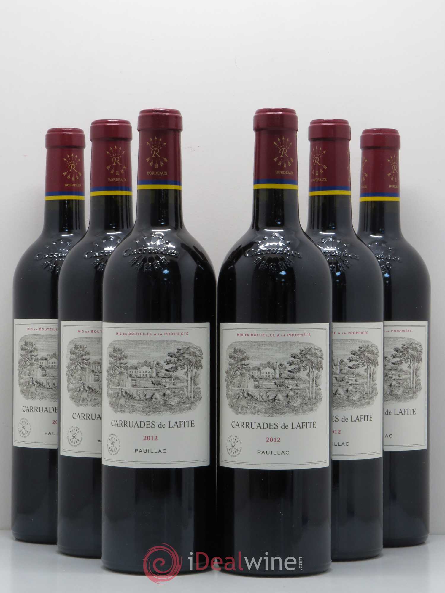 Carruades de Lafite Rothschild Second Vin 2012 - Lot de 6 bouteilles - 0