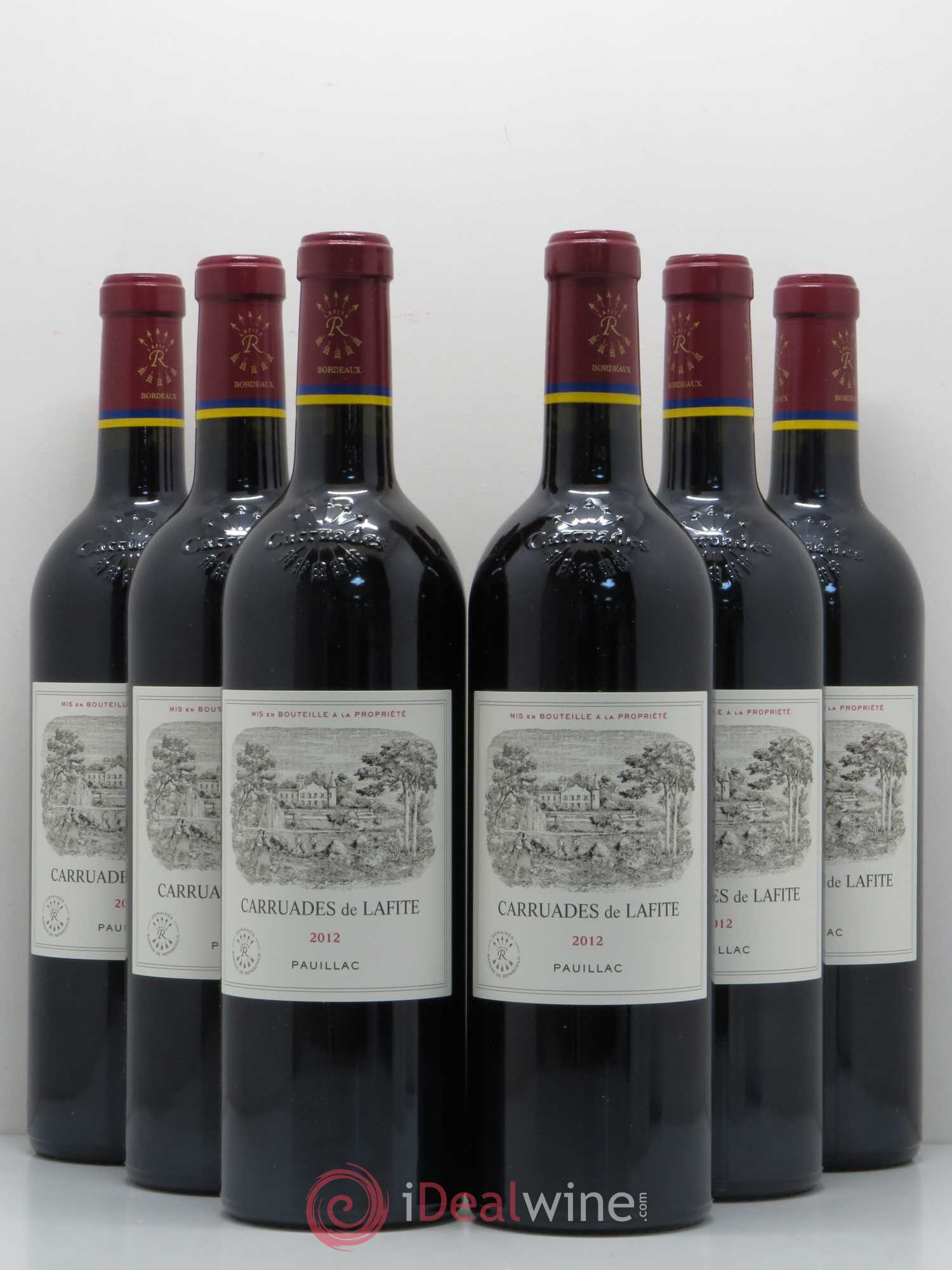Carruades de Lafite Rothschild Second Vin 2012 - Lot de 6 bouteilles - 0