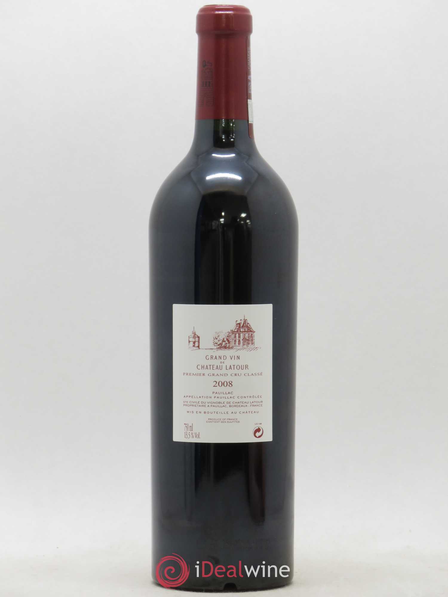 Château Latour 1er Grand Cru Classé 2008 - Lot de 1 bouteille - 1