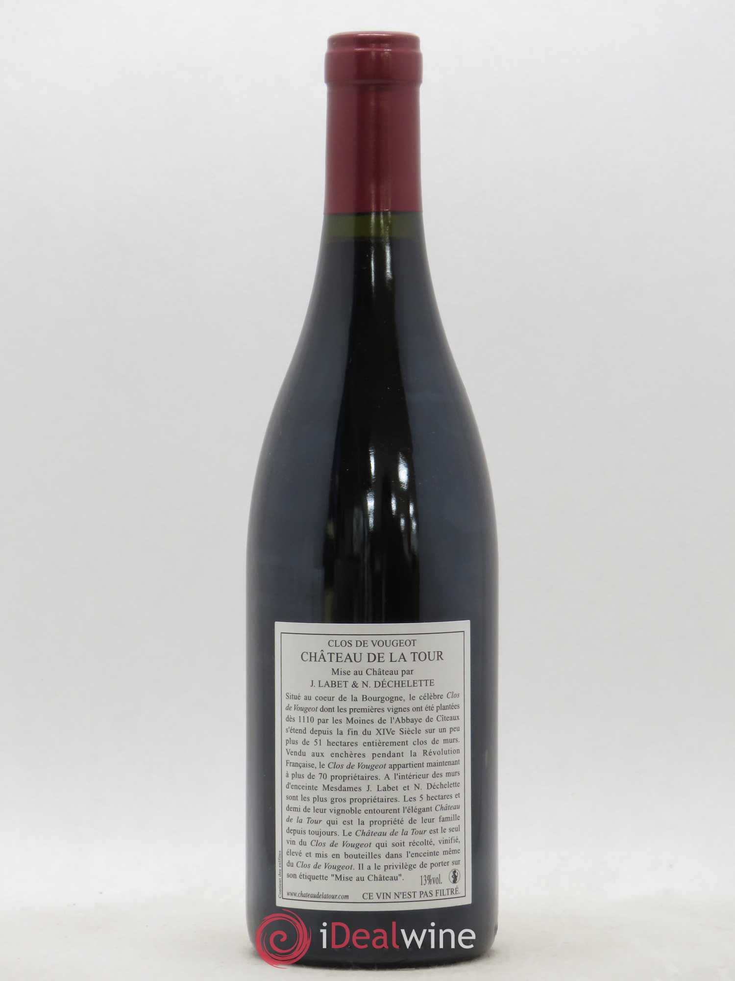 Clos de Vougeot Grand Cru Château de La Tour 2010 - Lot de 1 bouteille - 1