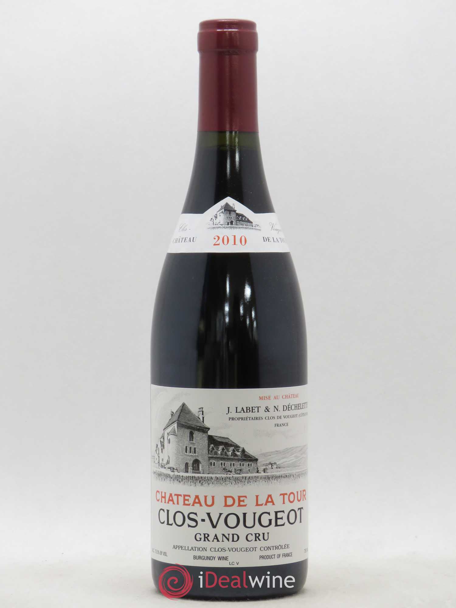 Clos de Vougeot Grand Cru Château de La Tour 2010 - Lot de 1 bouteille - 0