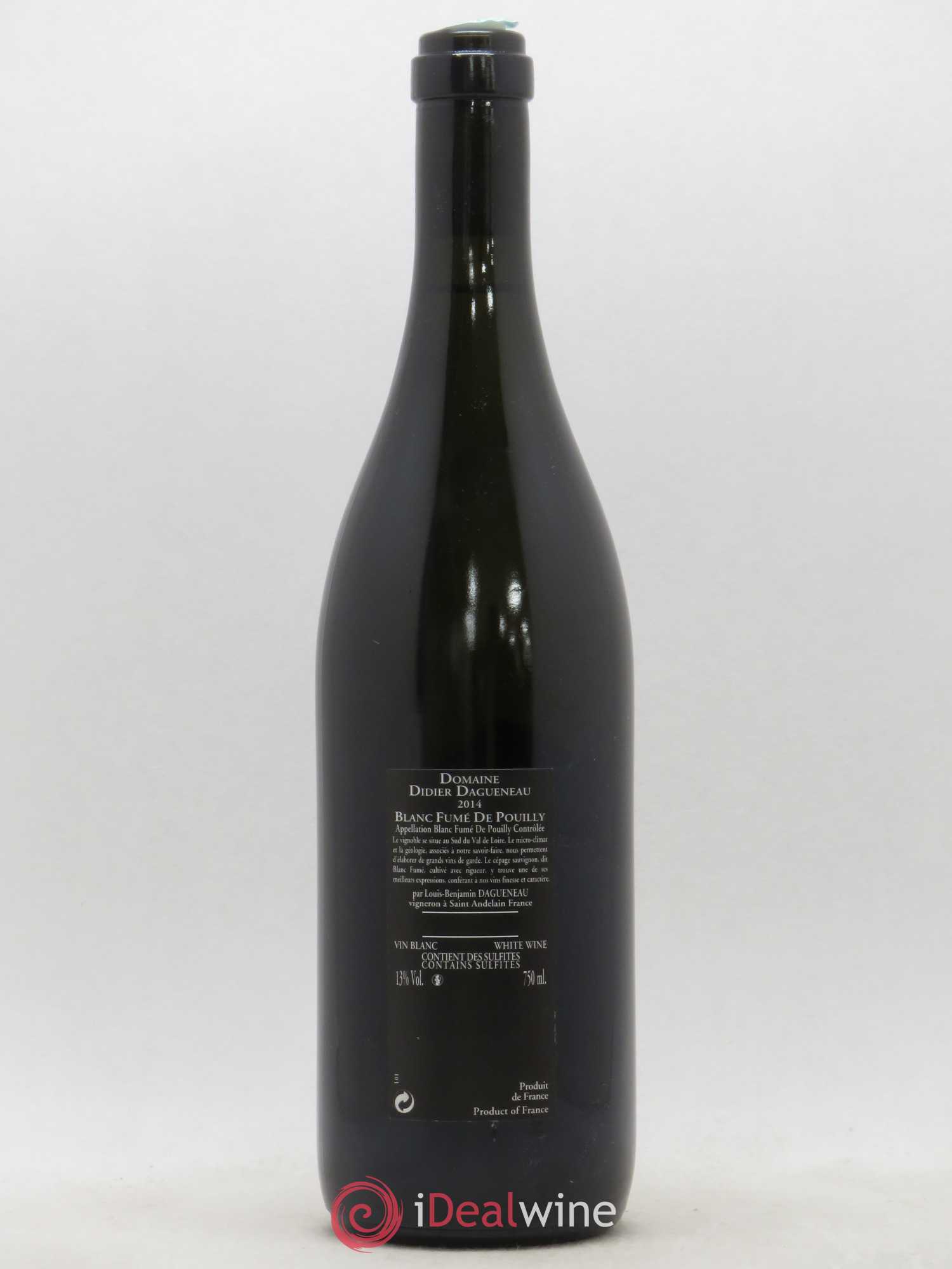 Vin de France (anciennement Pouilly-Fumé) Silex Dagueneau (Domaine Didier - Louis-Benjamin) 2014 - Lot de 1 bouteille - 1