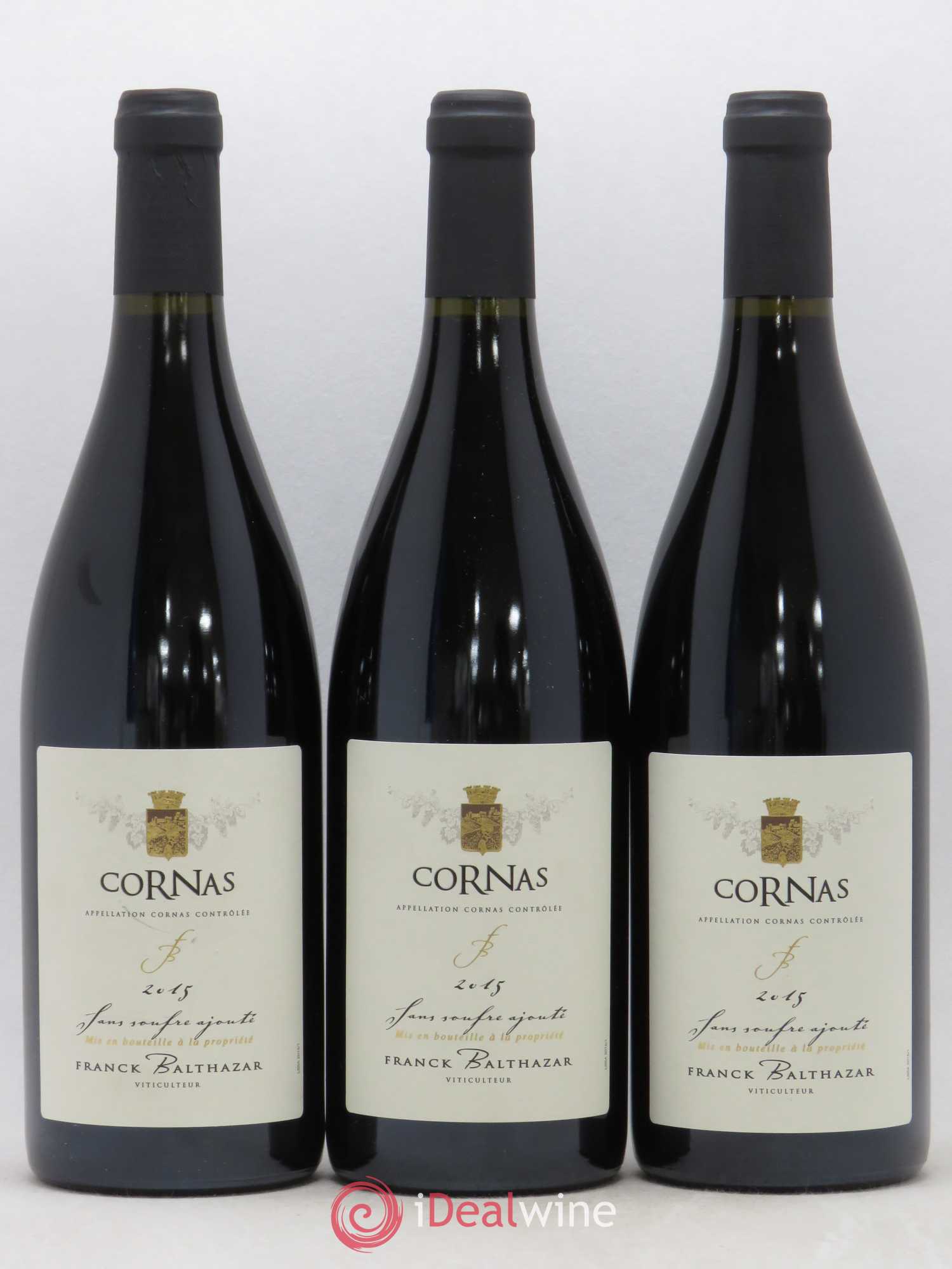 Cornas Cuvée sans soufre Franck Balthazar (Domaine) 2015 - Lot de 3 bouteilles - 0