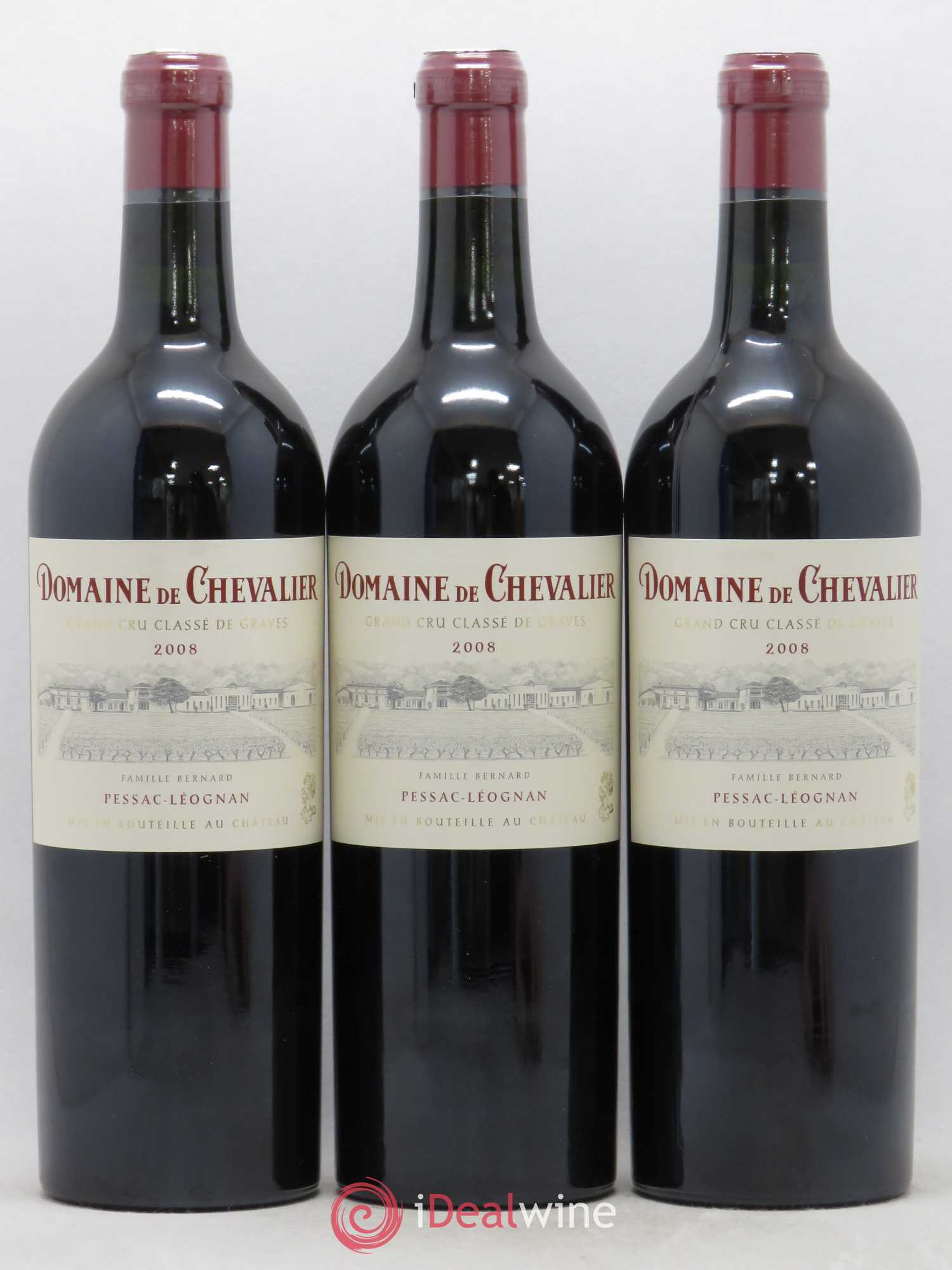 Domaine de Chevalier Cru Classé de Graves 2008 - Lot de 3 bouteilles - 0
