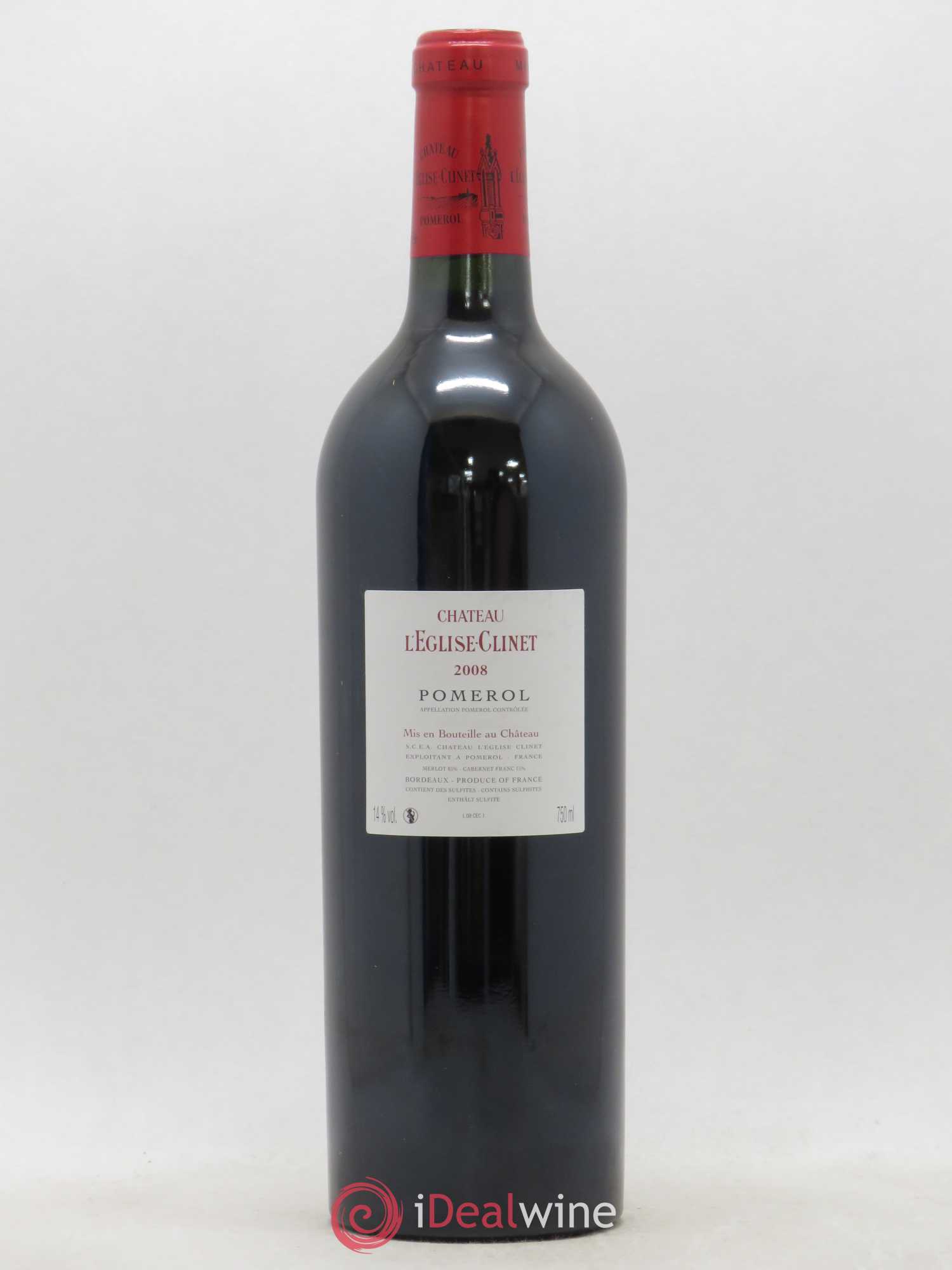 Château l' Église Clinet 2008 - Lot de 1 bouteille - 1