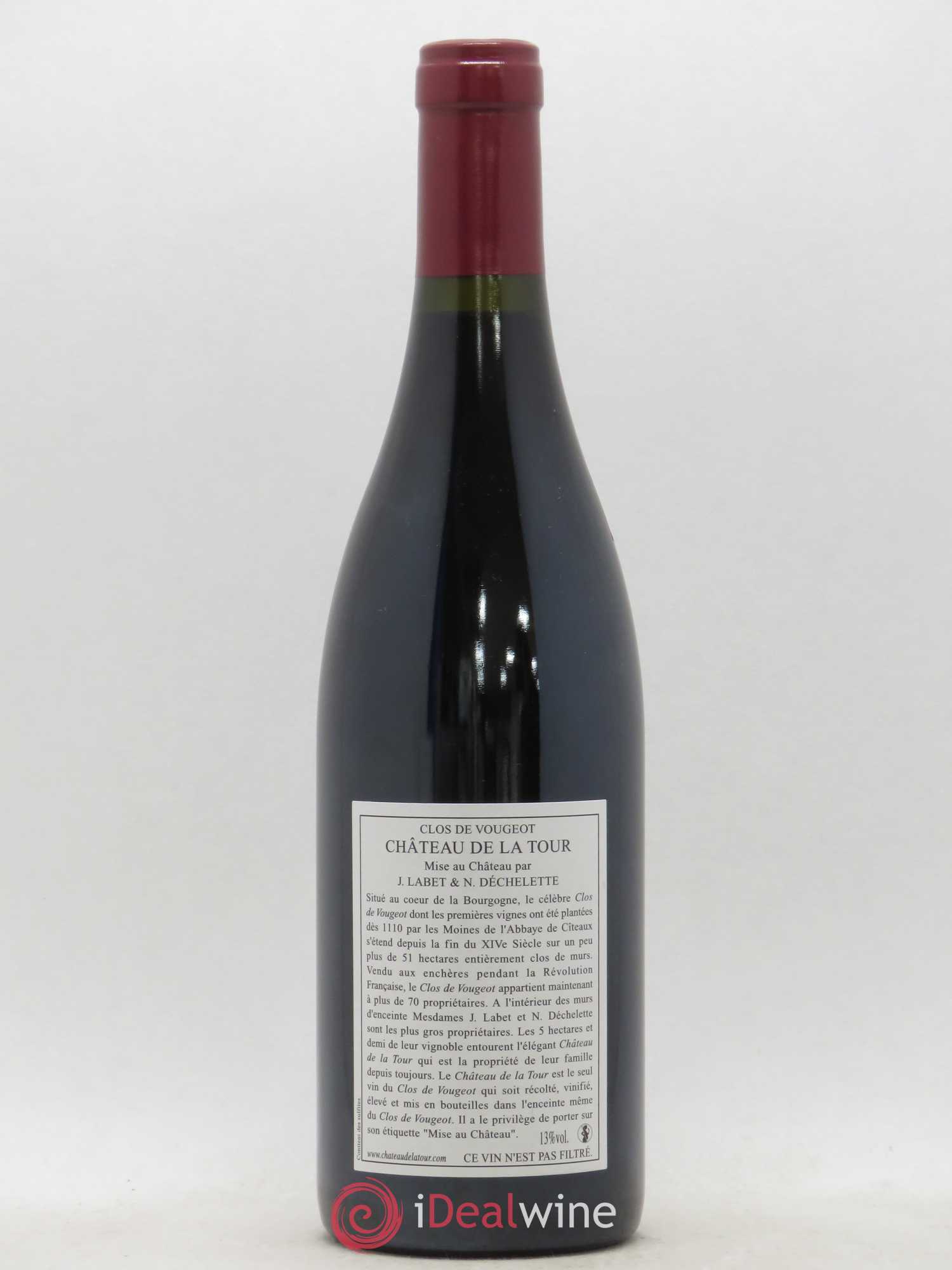 Clos de Vougeot Grand Cru Château de La Tour (sans prix de réserve) 2010 - Lot de 1 bouteille - 1