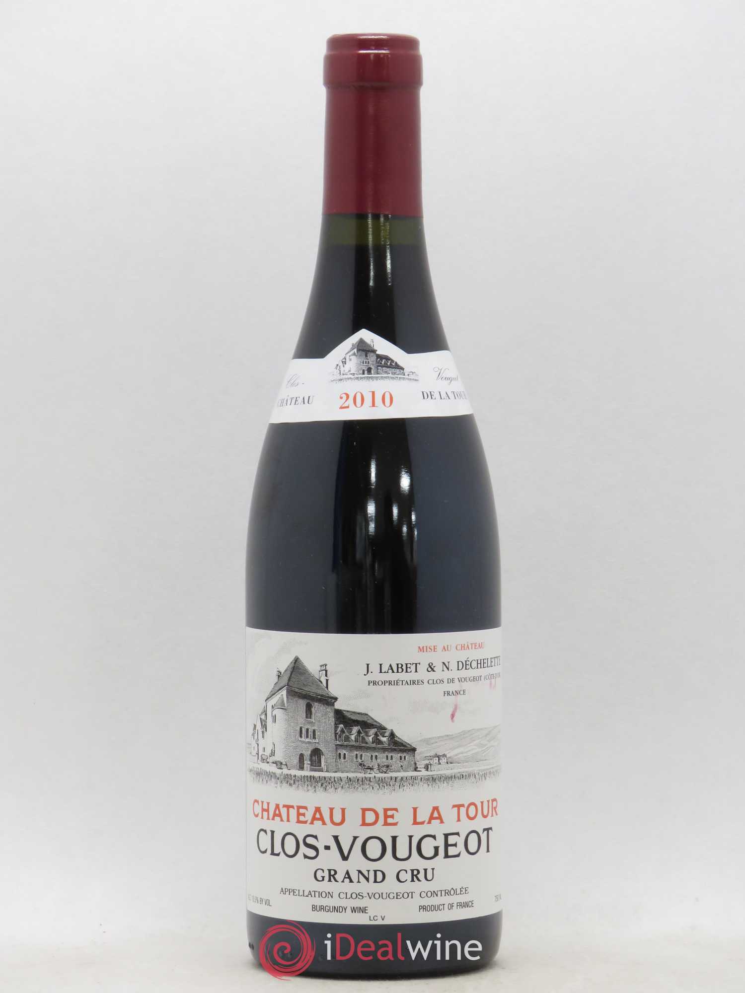 Clos de Vougeot Grand Cru Château de La Tour (sans prix de réserve) 2010 - Lot de 1 bouteille - 0