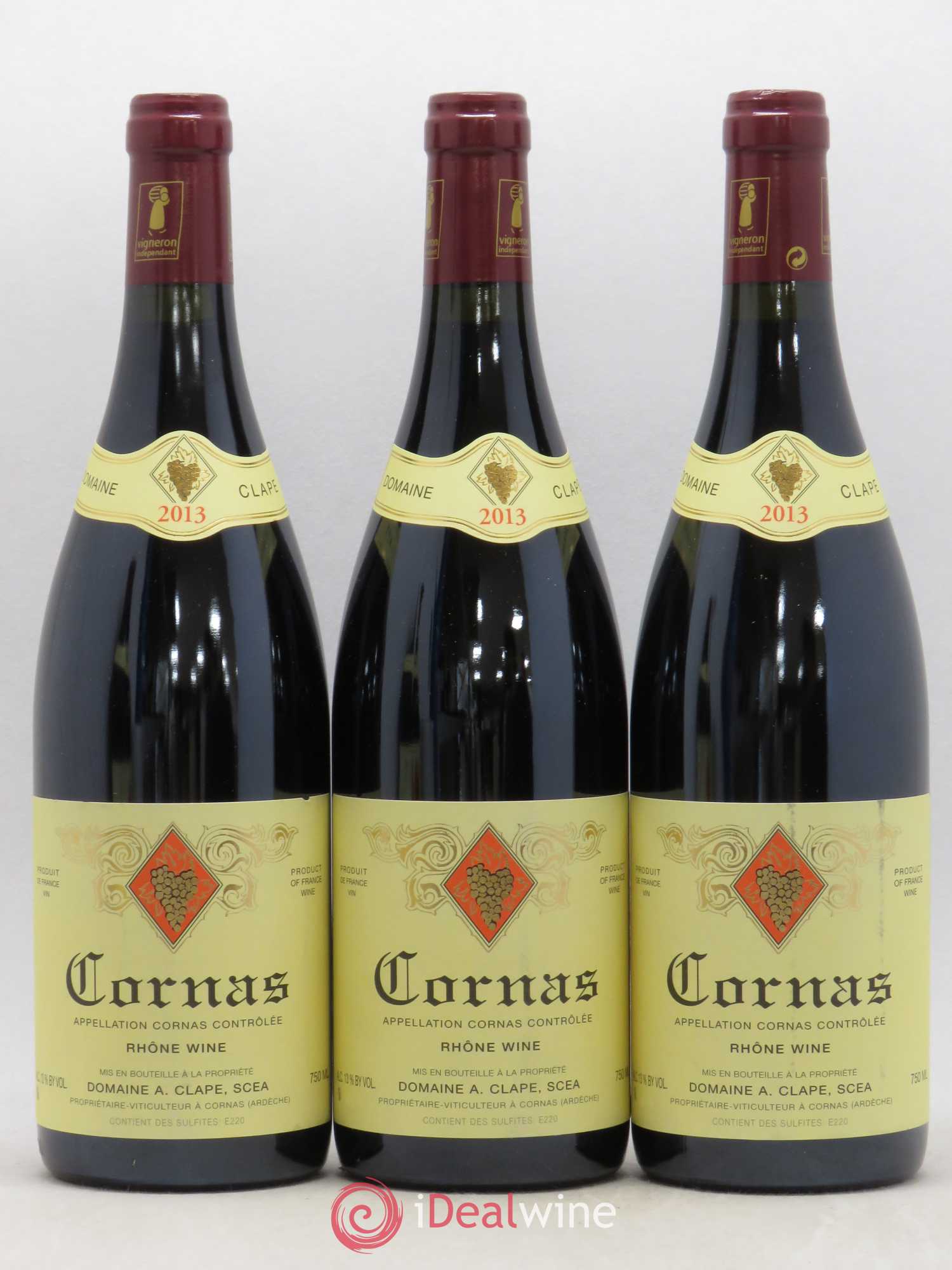 Cornas Auguste Clape 2013 - Lot de 3 bouteilles - 0