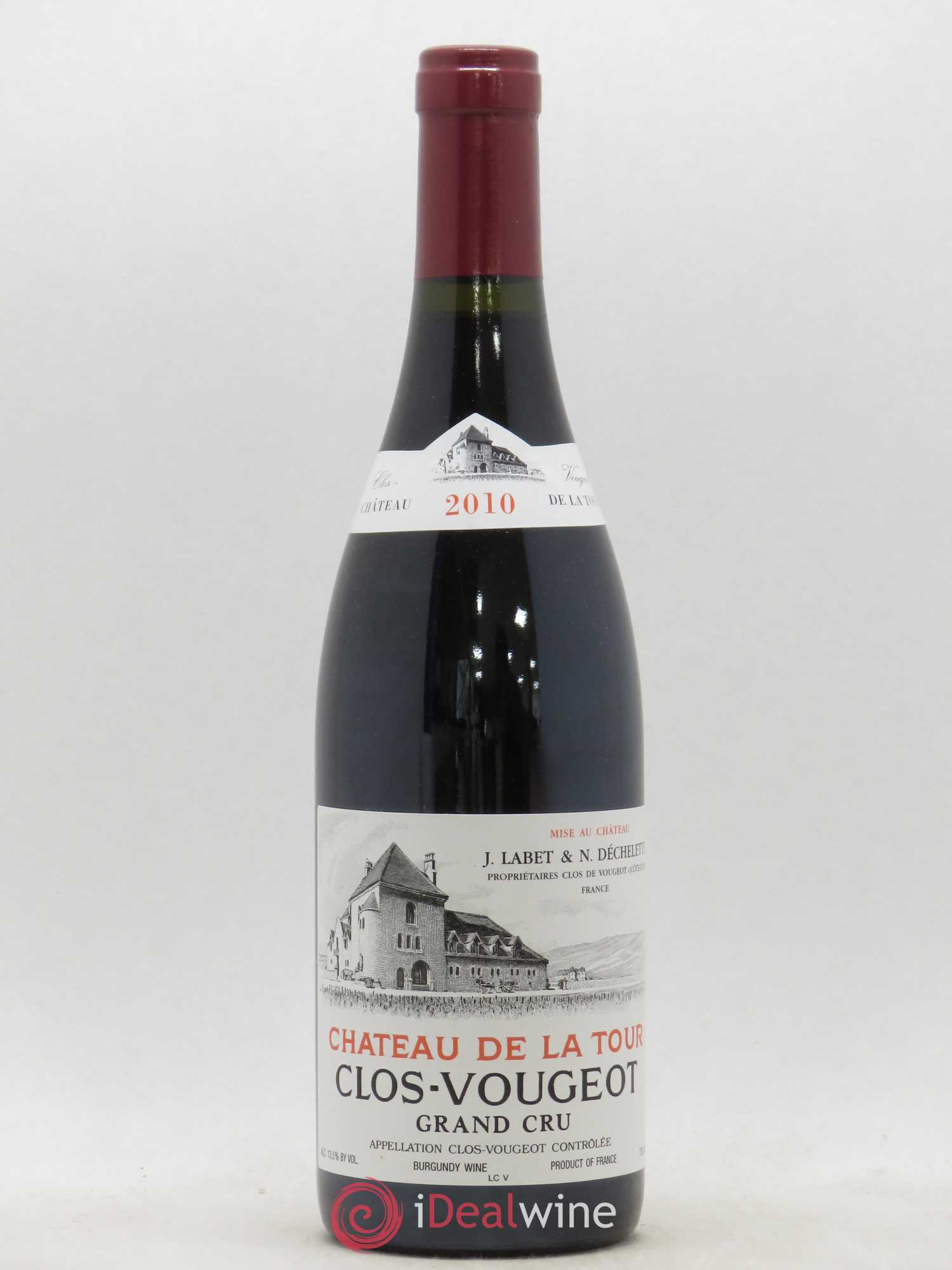 Clos de Vougeot Grand Cru Château de La Tour 2010 - Lot de 1 bouteille - 0