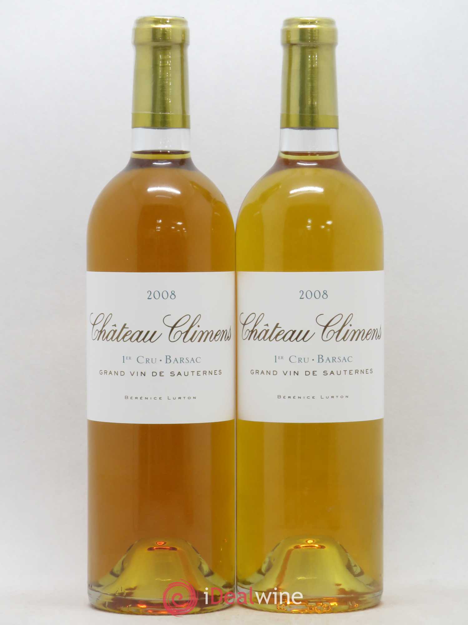 Château Climens 1er Grand Cru Classé 2008 - Lotto di 2 bottiglie - 0