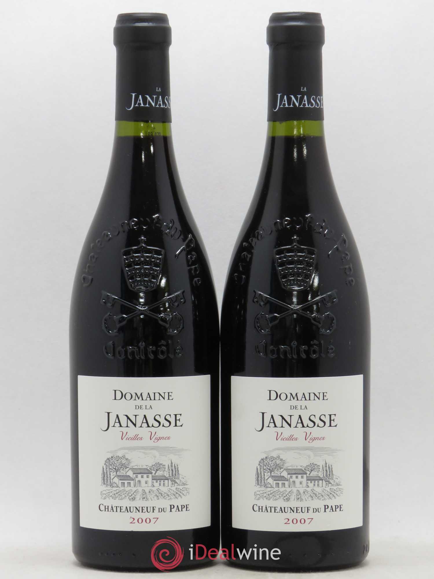 Châteauneuf-du-Pape Cuvée Vieilles Vignes La Janasse (Domaine de) (sans prix de réserve) 2007 - Lot de 2 bouteilles - 0