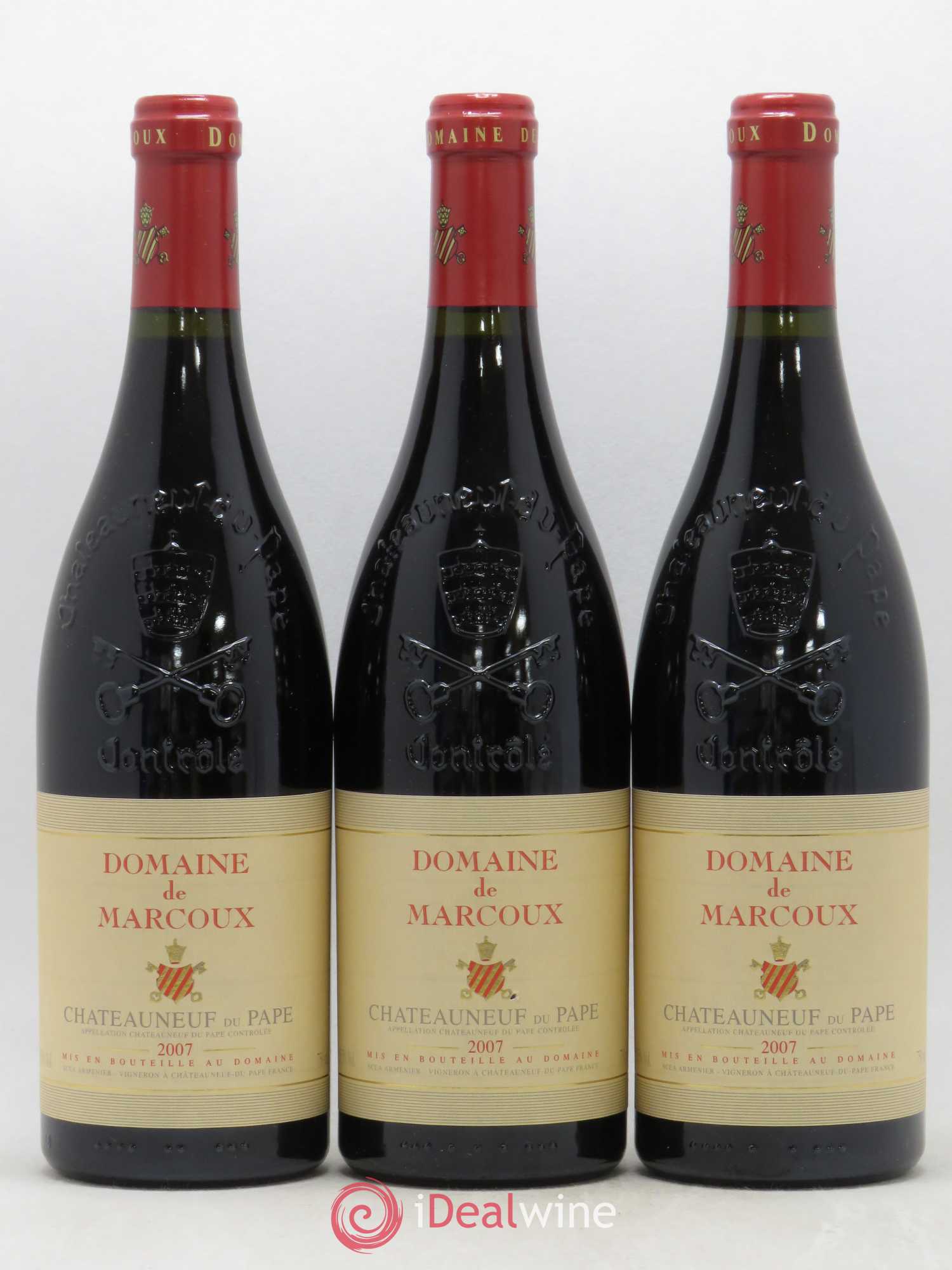 Châteauneuf-du-Pape Marcoux (Domaine de) 2007 - Lot de 3 bouteilles - 0