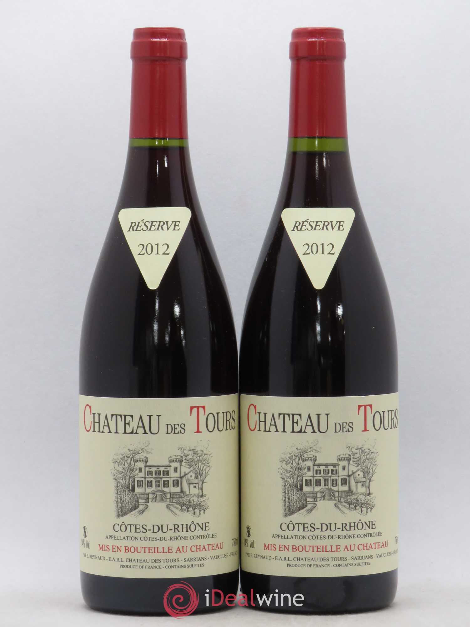 Côtes-du-Rhône Château des Tours Emmanuel Reynaud 2012 - Lot de 2 bouteilles - 0