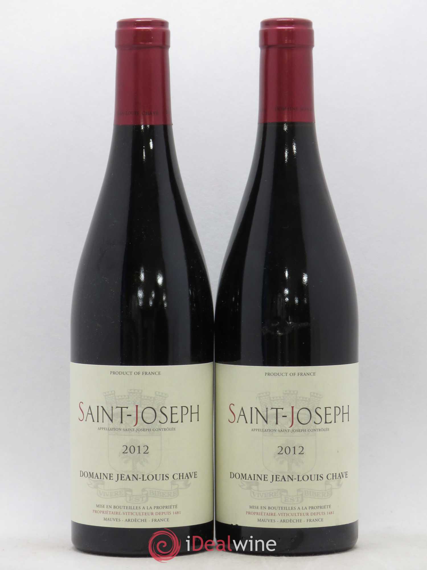 Saint-Joseph Jean-Louis Chave 2012 - Lot de 2 bouteilles - 0