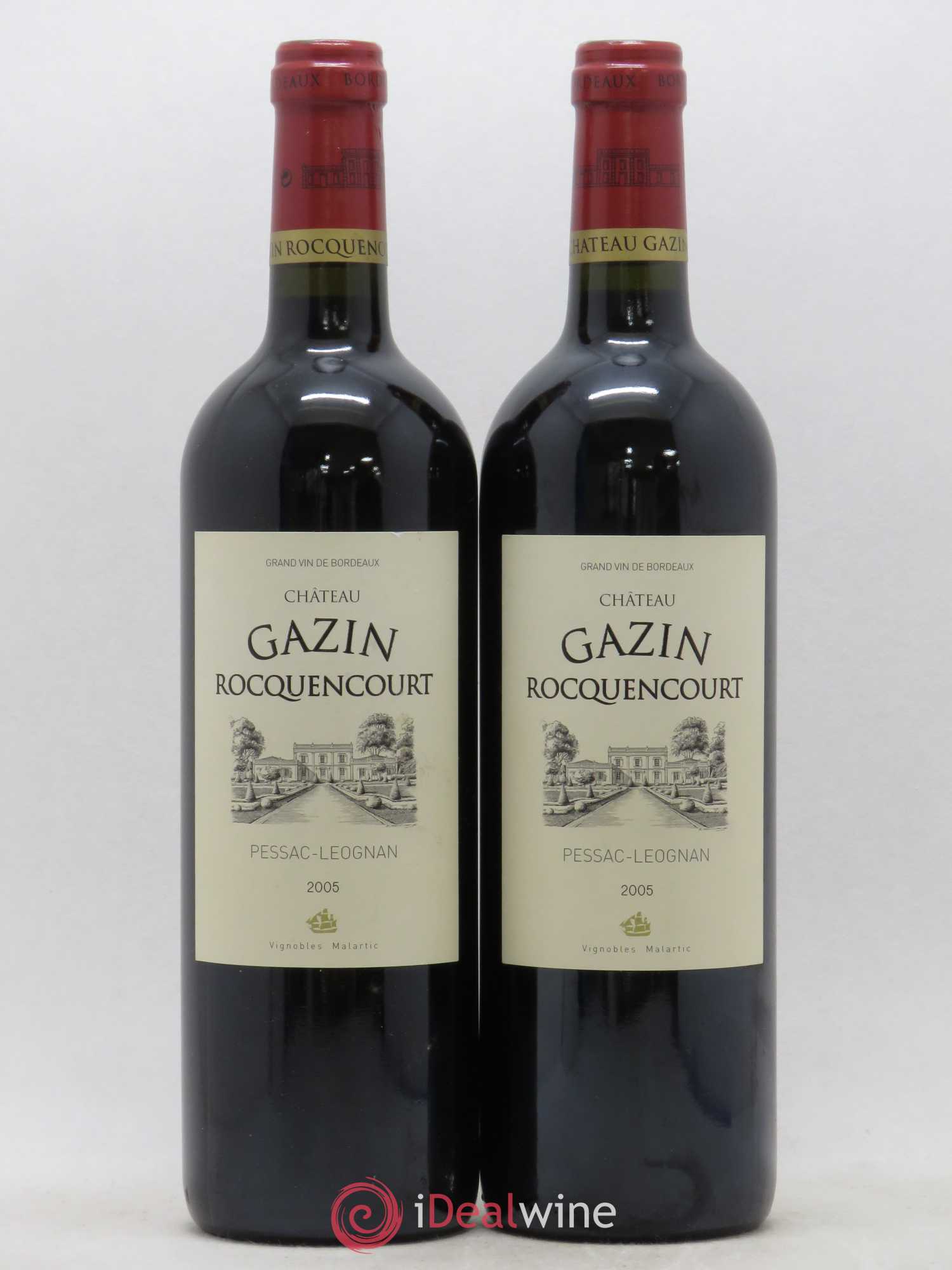 Pessac-Léognan Château Gazin Rocquencourt 2005 - Lot de 2 bouteilles - 0