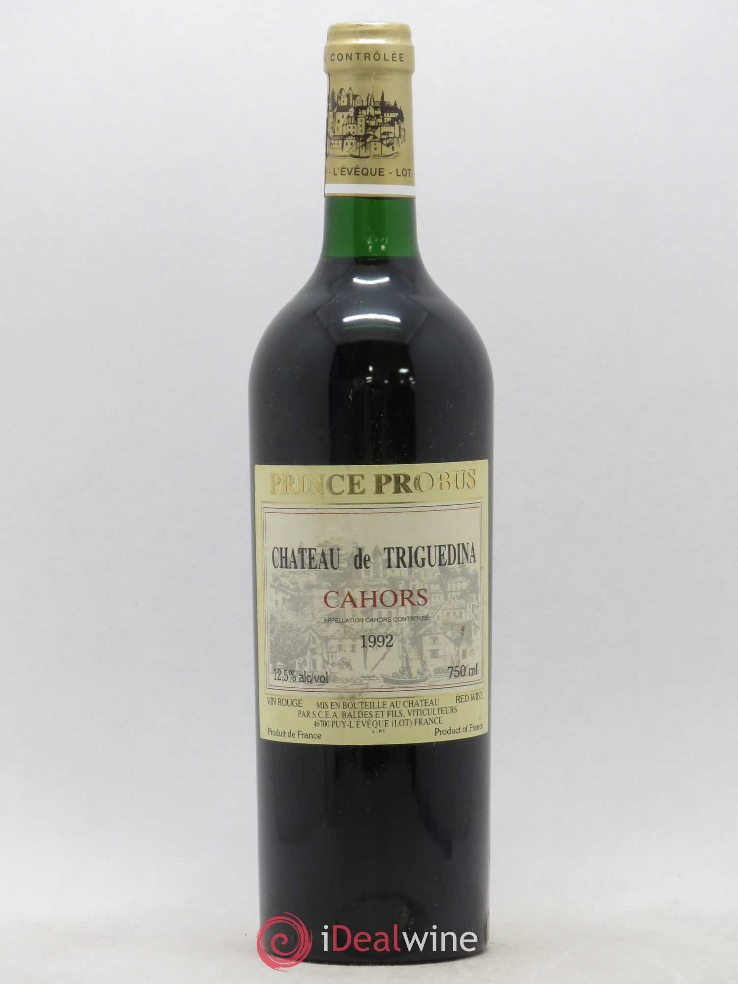 Cahors Clos Triguedina Probus Jean-Luc Baldès 1992 - Lot de 1 bouteille - 0