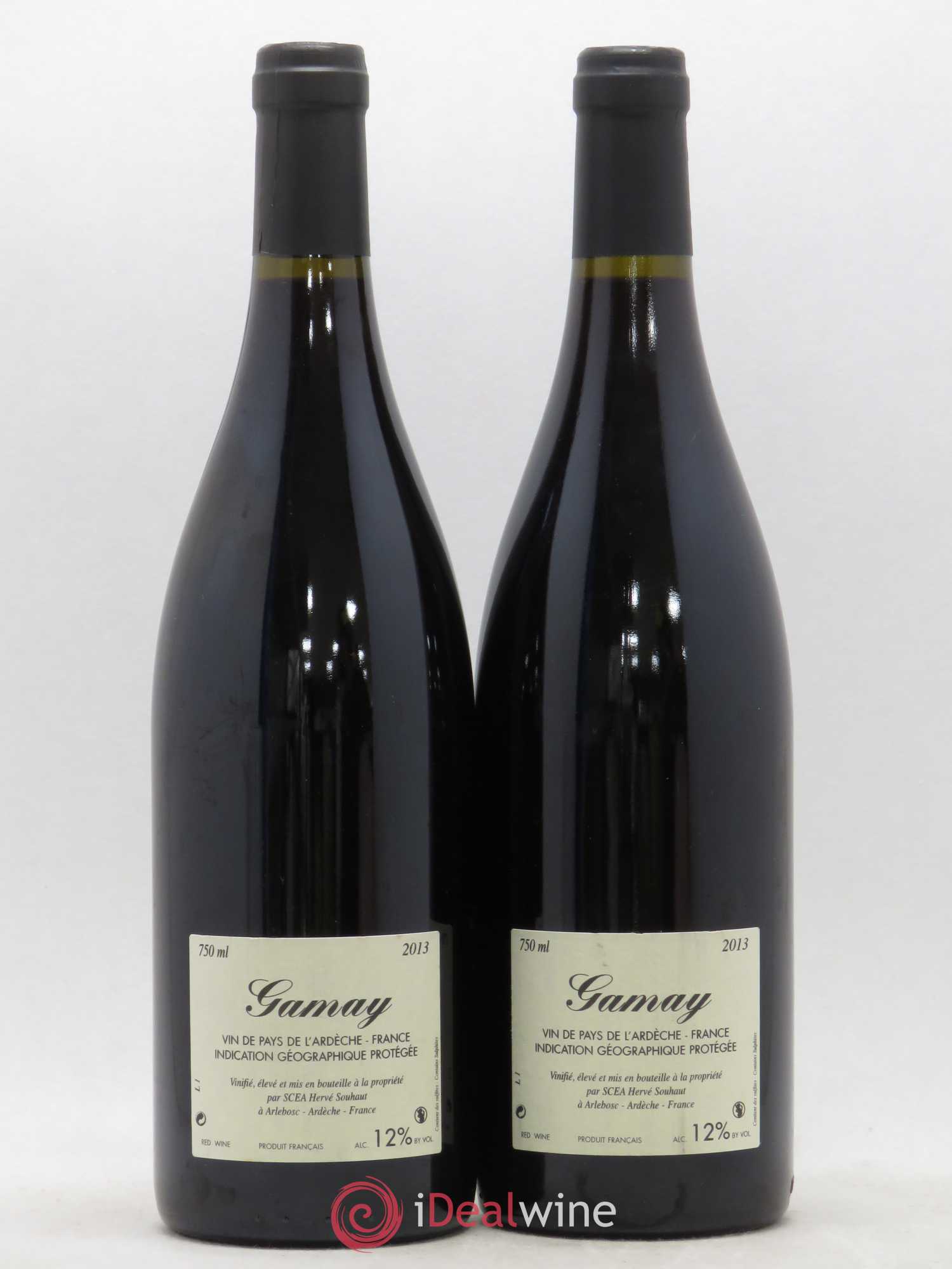 Ardèche La Souteronne Hervé Souhaut - Domaine Romaneaux-Destezet 2013 - Lot de 2 bouteilles - 1