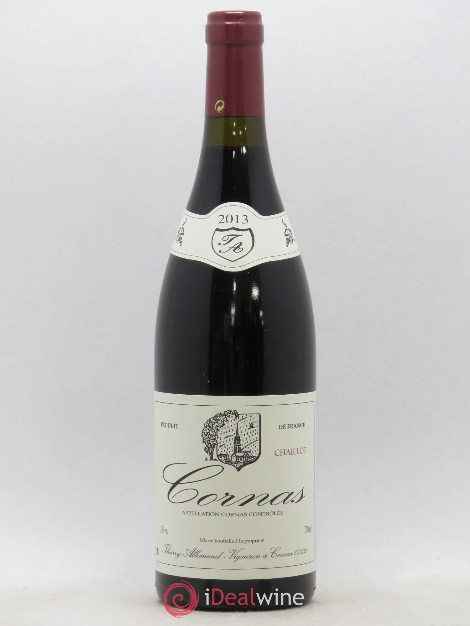 Cornas Chaillot Thierry Allemand 2013 - Lot de 1 bouteille - 0