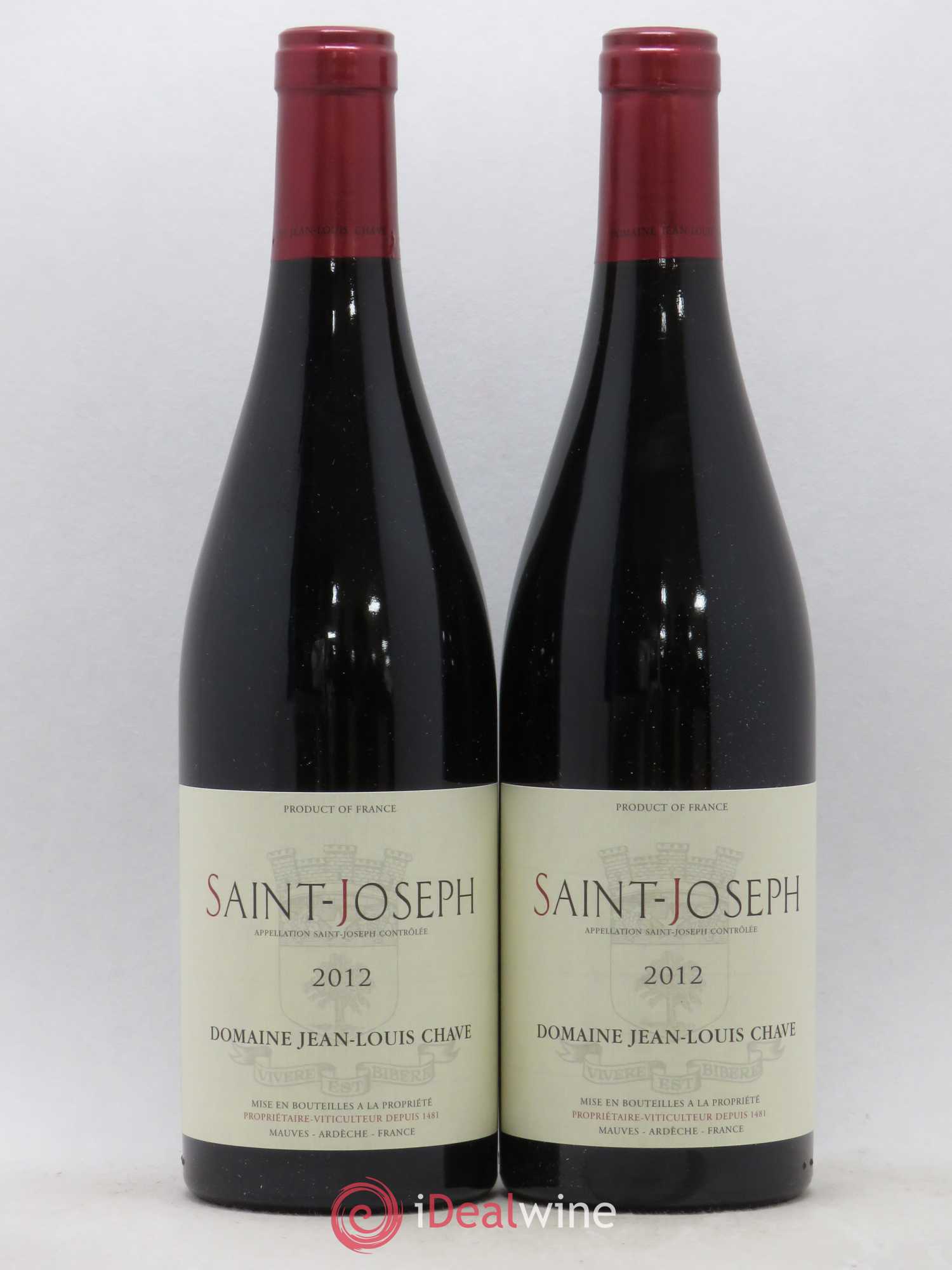 Saint-Joseph Jean-Louis Chave 2012 - Lot de 2 bouteilles - 0