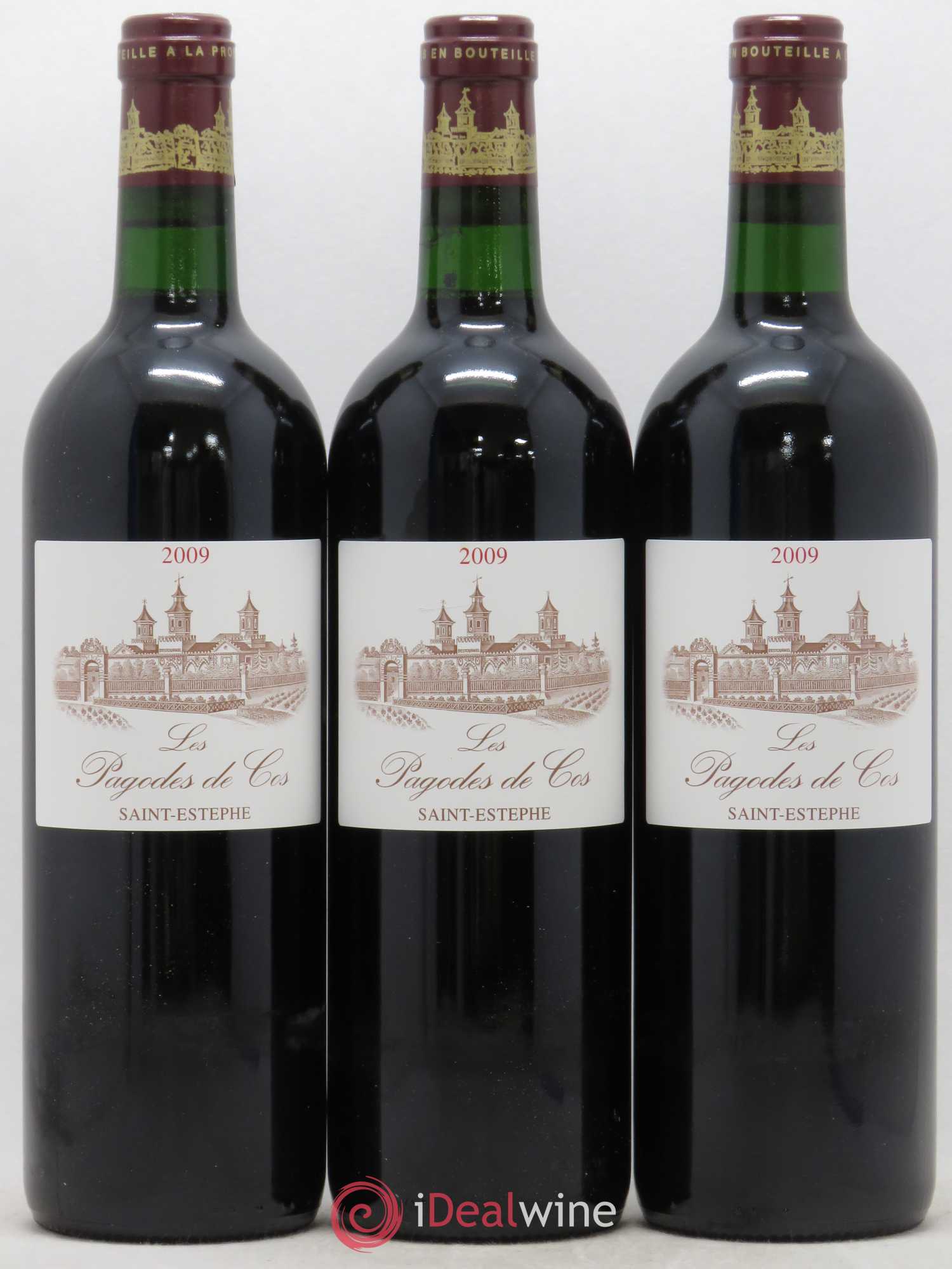 Les Pagodes de Cos Second Vin 2009 - Lot of 3 bottles - 0
