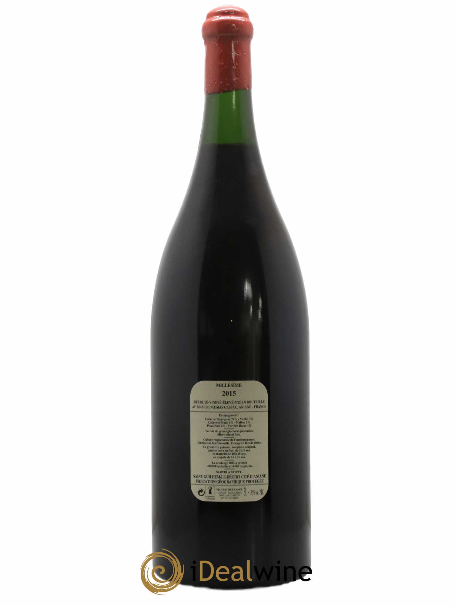 Saint-Guilhem-le-Désert - Cité d'Aniane Mas Daumas Gassac Famille Guibert de La Vaissière 2015 - Lot de 1 double magnum - 1