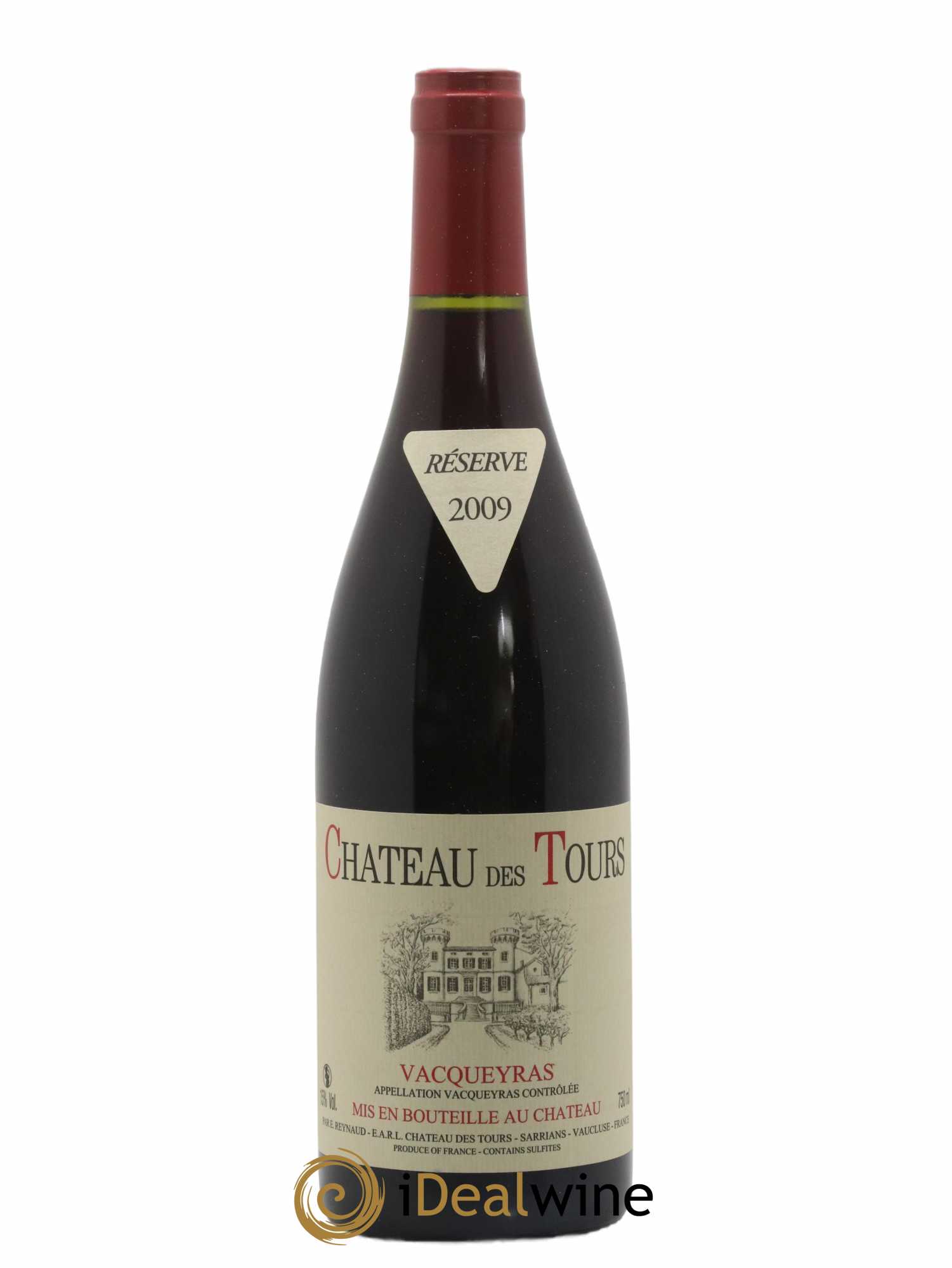 Vacqueyras Château des Tours Emmanuel Reynaud 2009 - Lot de 1 bouteille - 0
